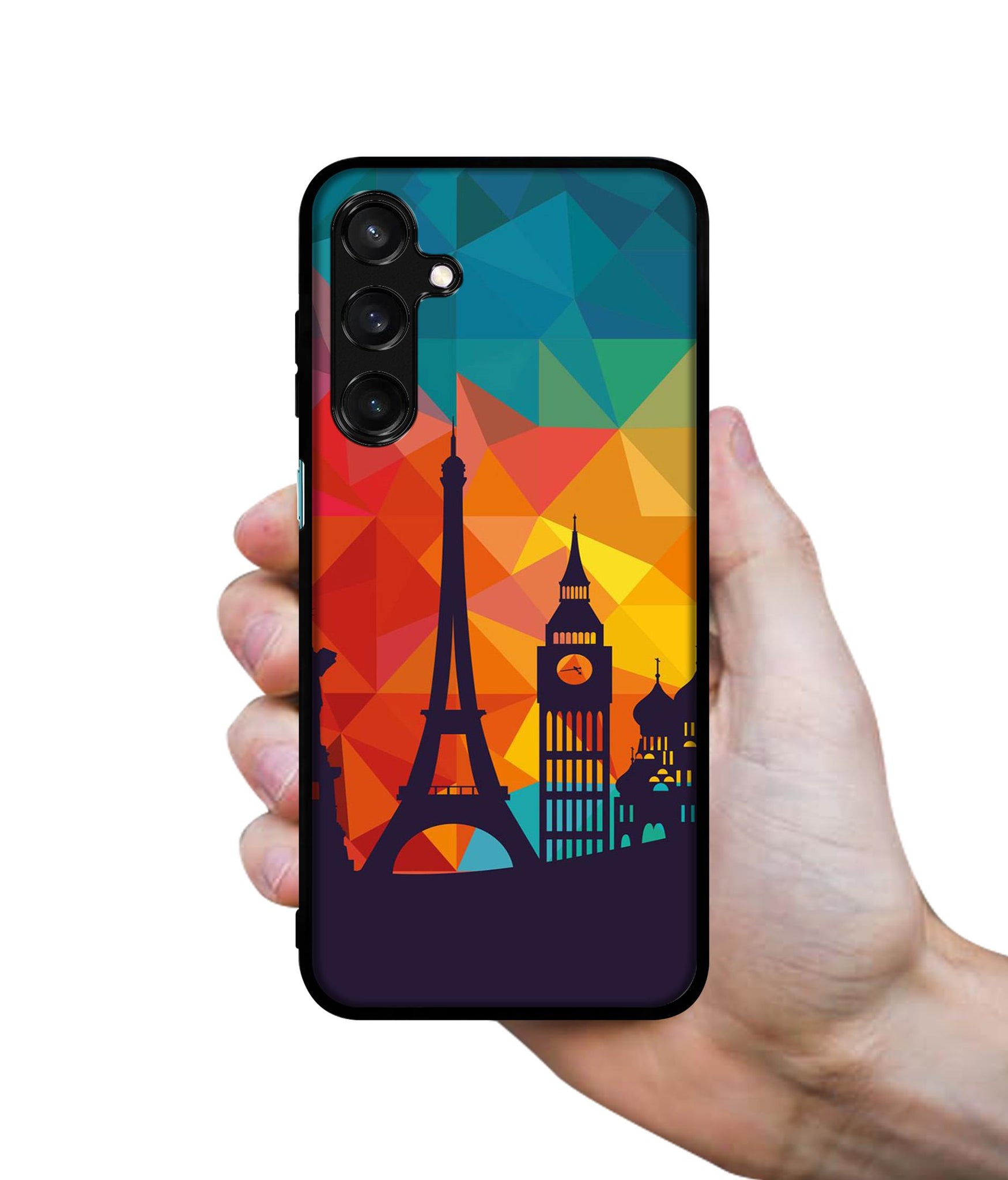 Colored Paris Designer 2D Printed Back Case Cover for Samsung Galaxy F54 5G