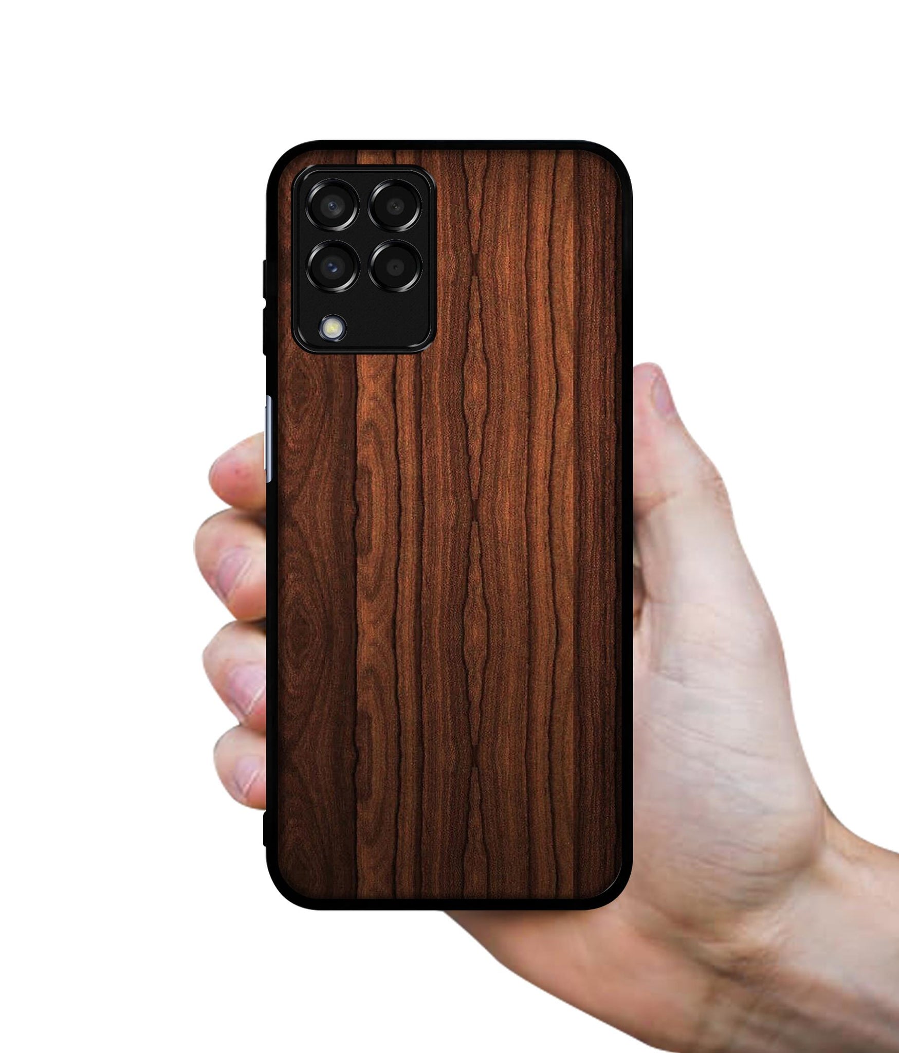 Brown Wooden Texture Designer 2D Printed Back Case Cover for Samsung Galaxy M33 5G