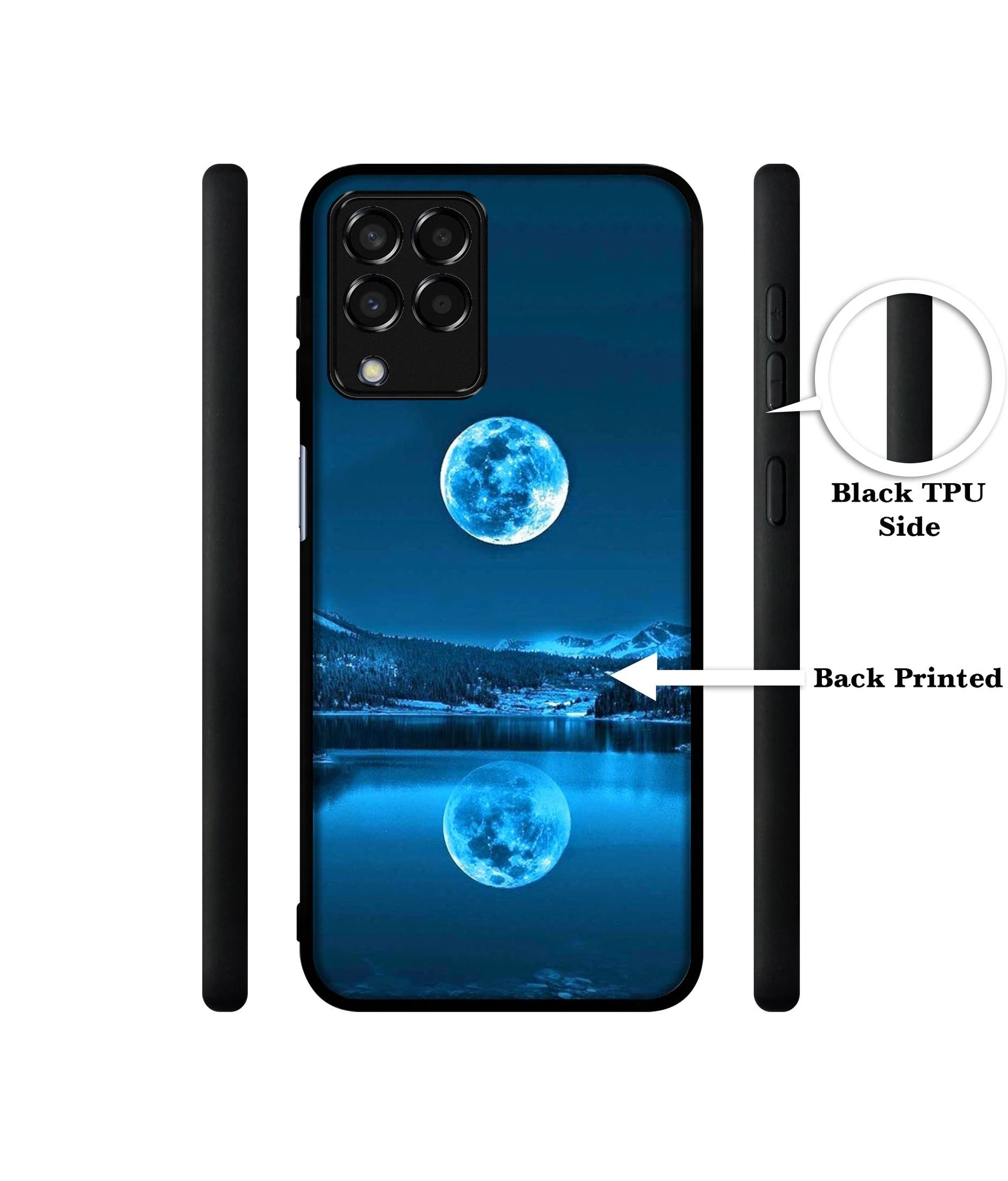 Awesome Moon Designer 2D Printed Back Case Cover for Samsung Galaxy M33 5G