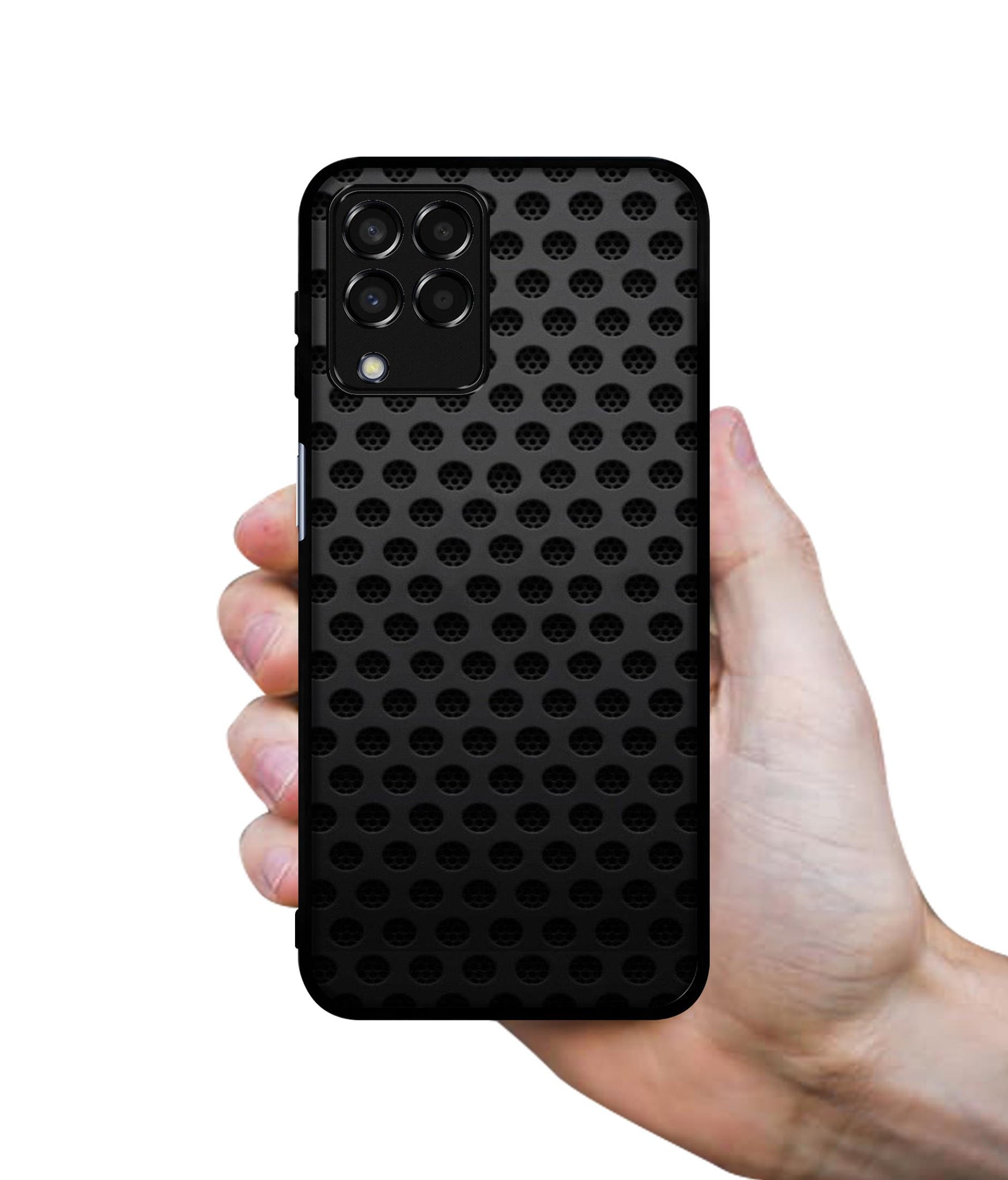 Black Circle Designer 2D Printed Back Case Cover for Samsung Galaxy M33 5G