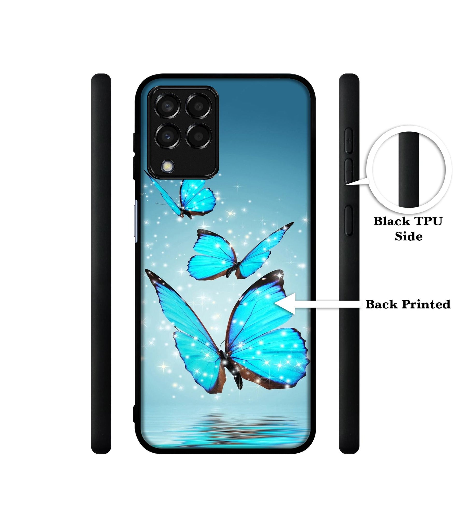 Flying Butterflies Designer 2D Printed Back Case Cover for Samsung Galaxy M33 5G