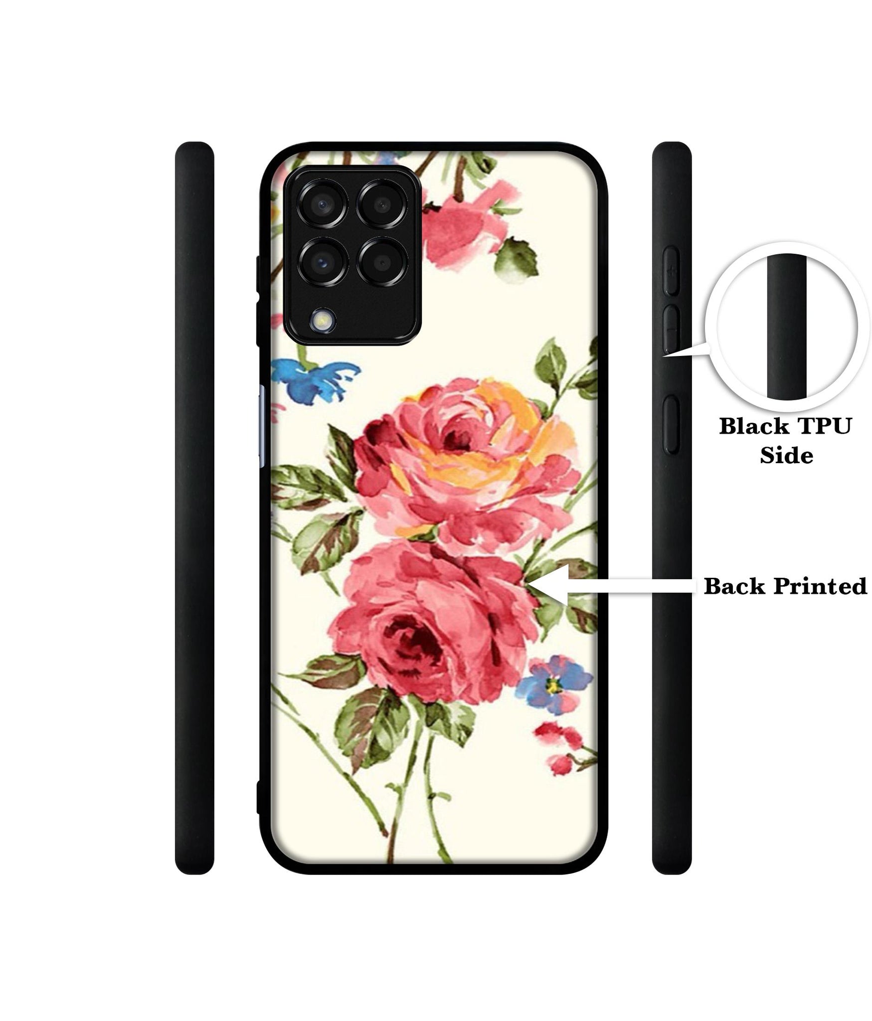 Vintage Painting Flower Designer 2D Printed Back Case Cover for Samsung Galaxy M33 5G