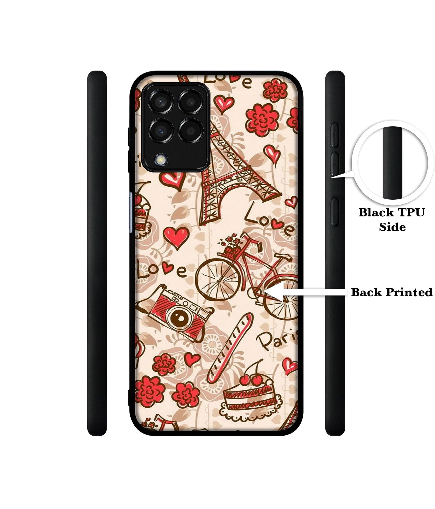 Vintage Paris Designer 2D Printed Back Case Cover for Samsung Galaxy M33 5G