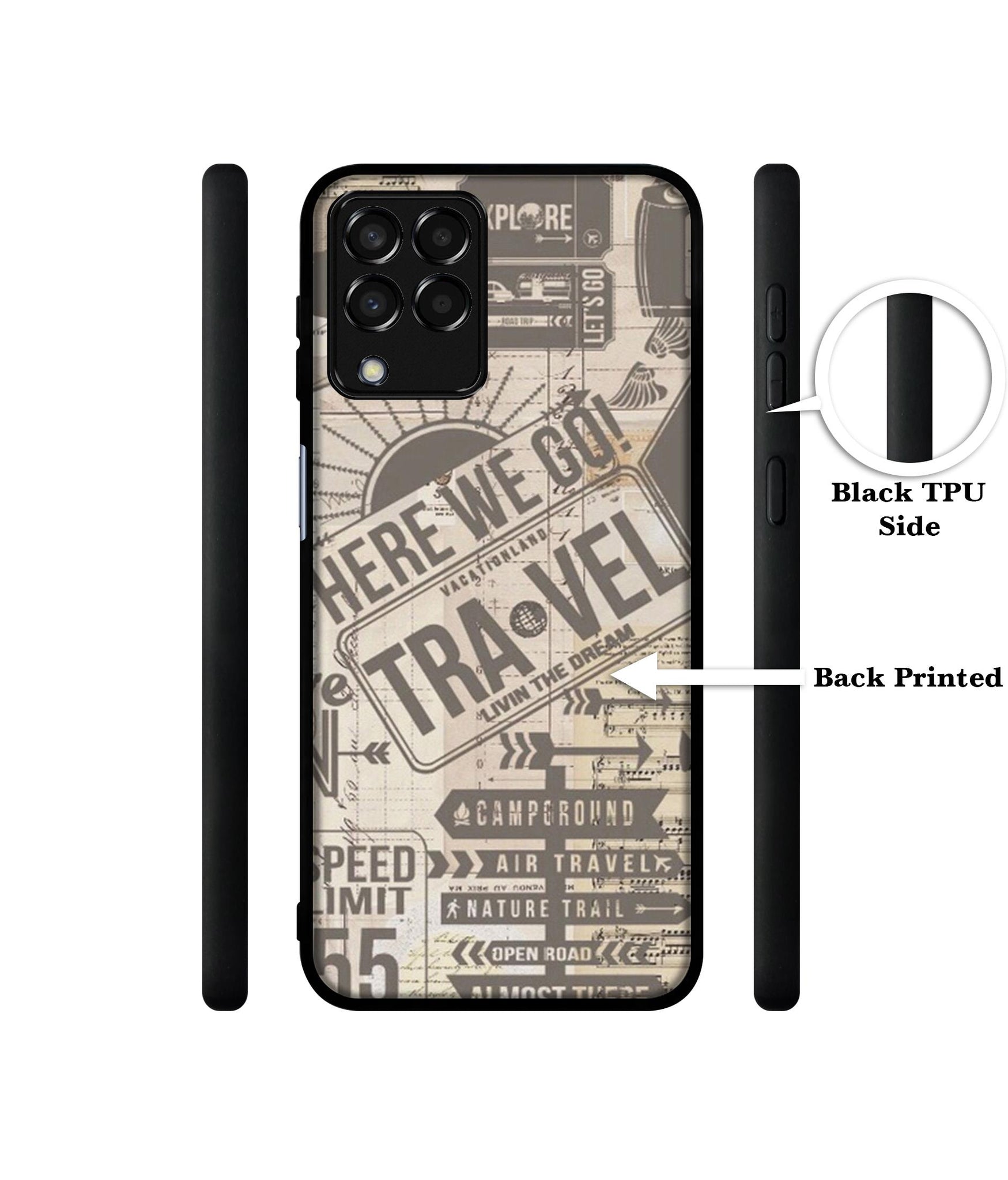 Travel Designer 2D Printed Back Case Cover for Samsung Galaxy M33 5G