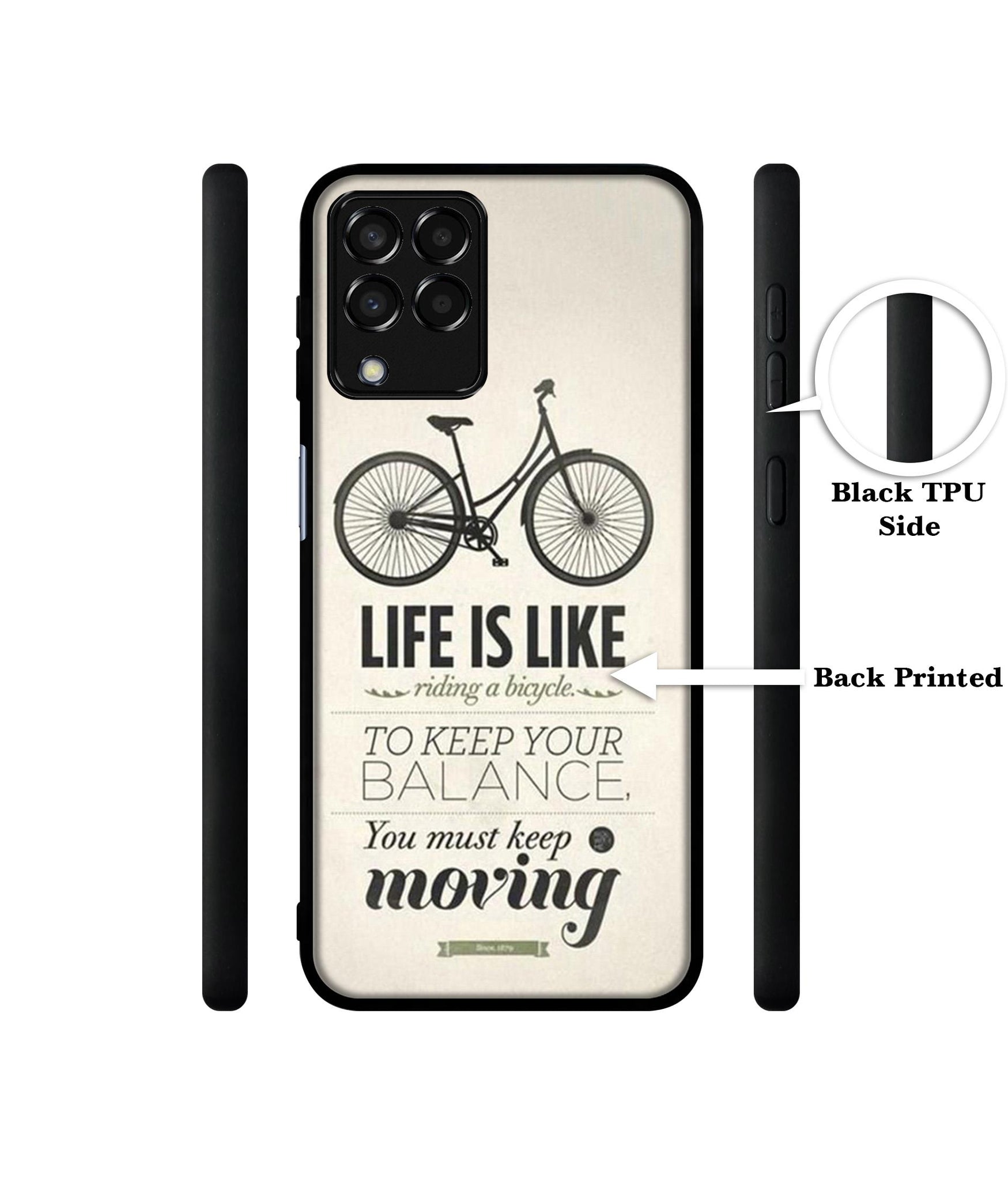 Life is Like Moving Designer 2D Printed Back Case Cover for Samsung Galaxy M33 5G