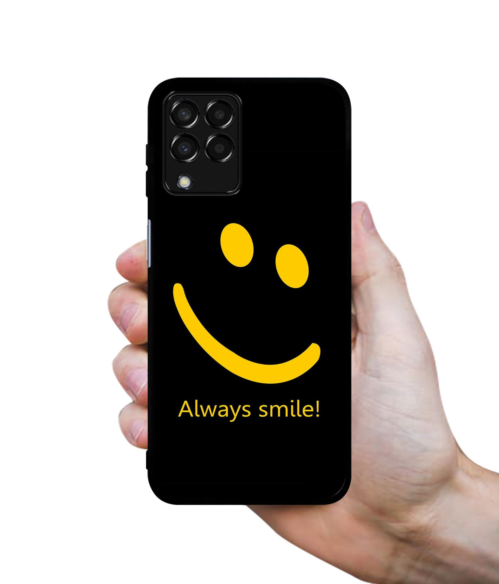 Always Smile Quote Designer 2D Printed Back Case Cover for Samsung Galaxy M33 5G