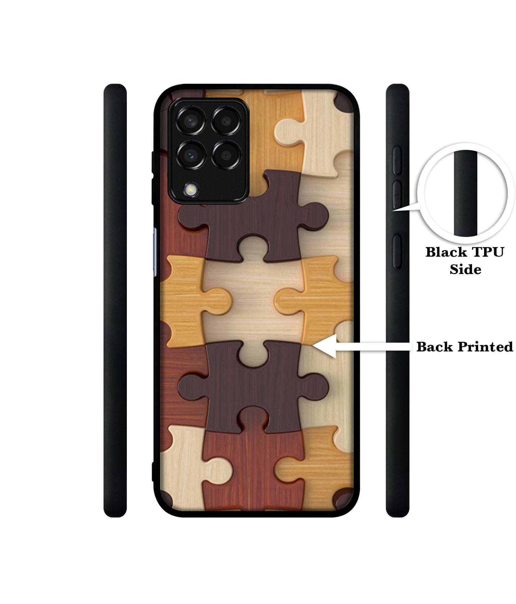 Puzzle Pattern Designer 2D Printed Back Case Cover for Samsung Galaxy M33 5G