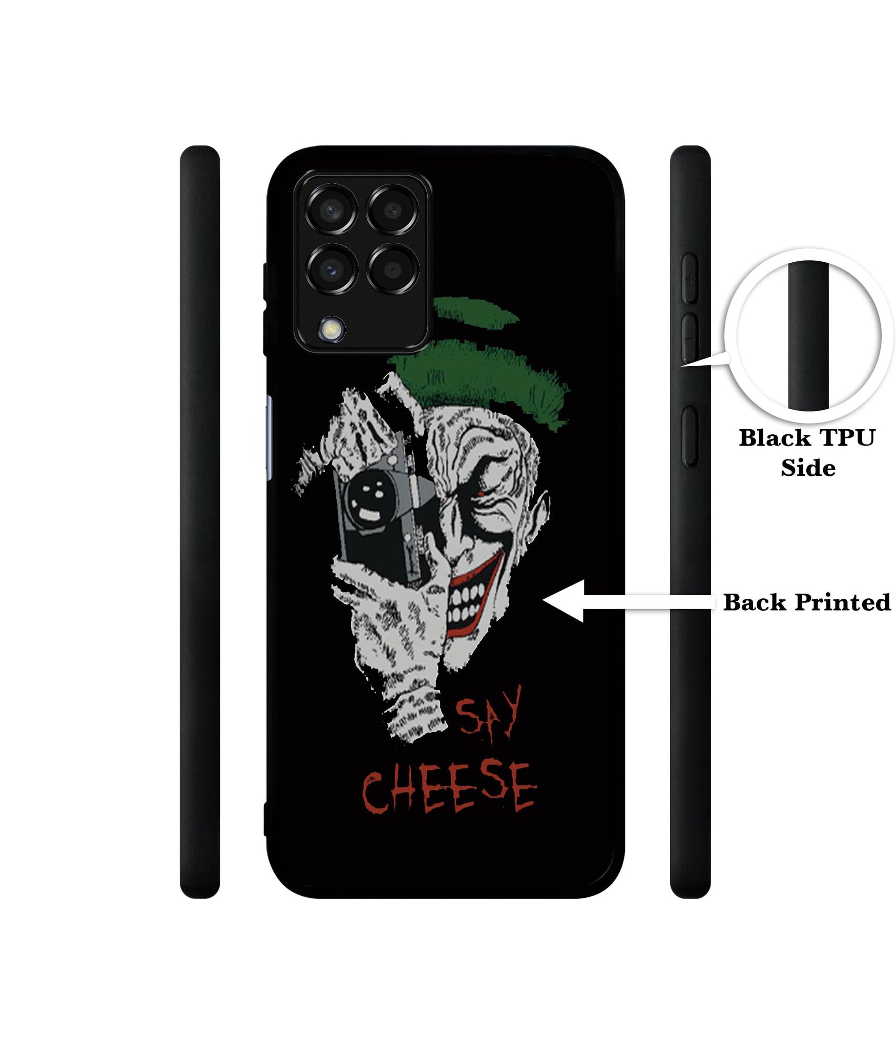 Joker Say Cheese Designer 2D Printed Back Case Cover for Samsung Galaxy M33 5G
