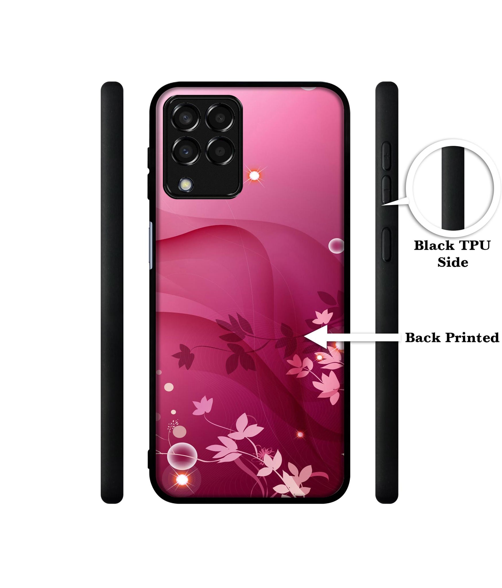 Pink Abstract Designer 2D Printed Back Case Cover for Samsung Galaxy M33 5G