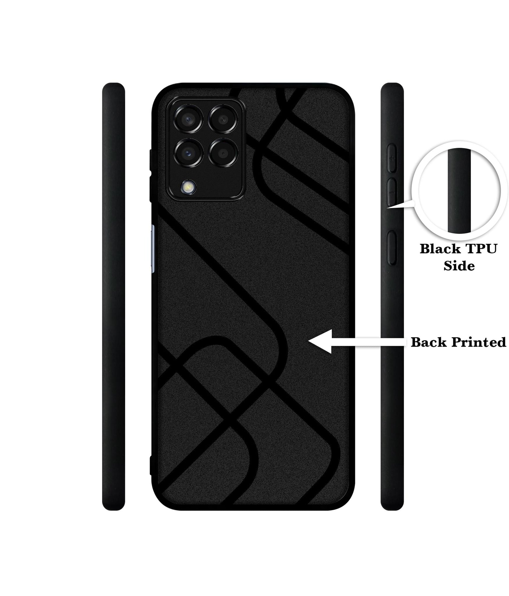 Zig-Zag Black Line Designer 2D Printed Back Case Cover for Samsung Galaxy M33 5G
