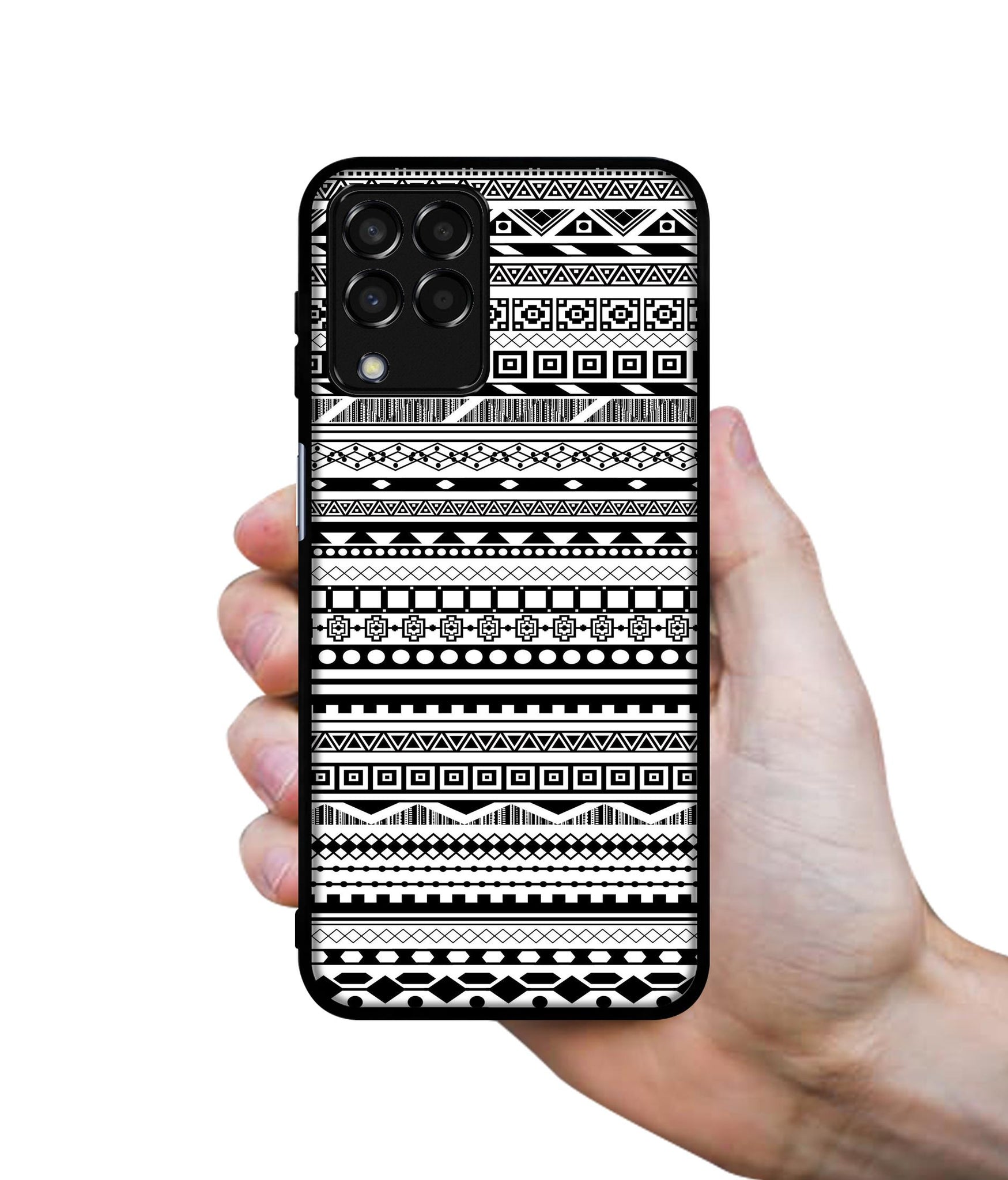 Black & White Patterns Designer 2D Printed Back Case Cover for Samsung Galaxy M33 5G