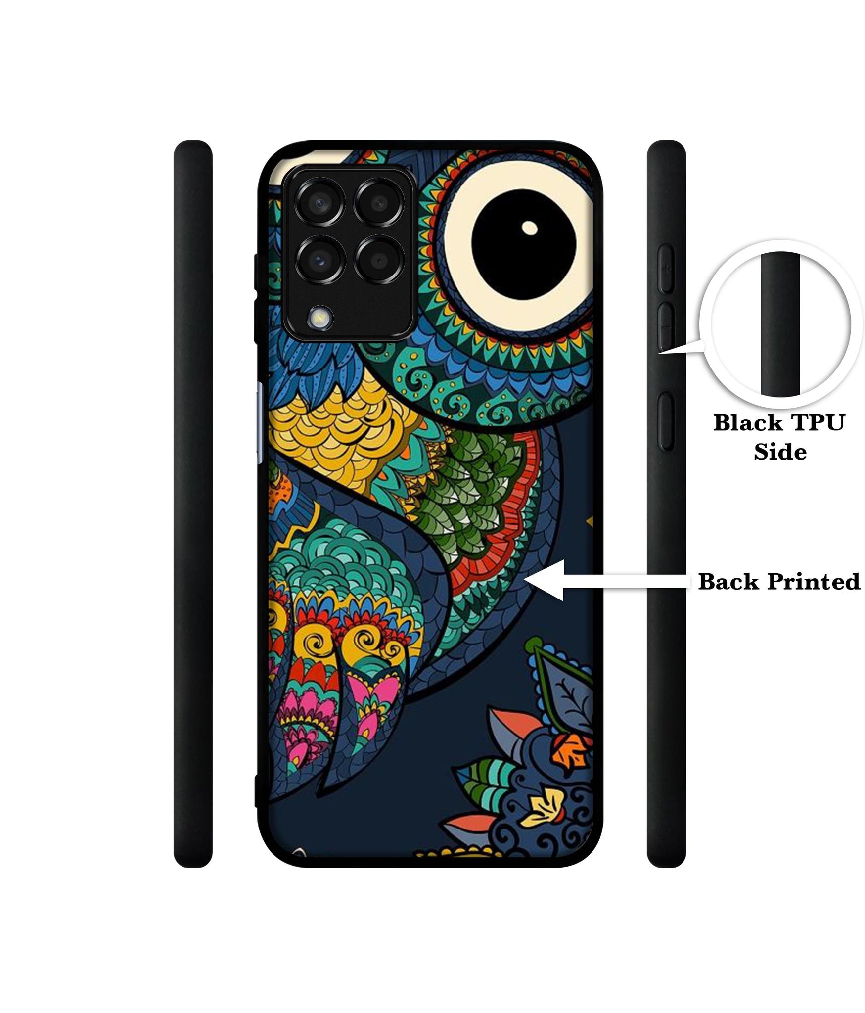 Owl Illustration Designer 2D Printed Back Case Cover for Samsung Galaxy M33 5G