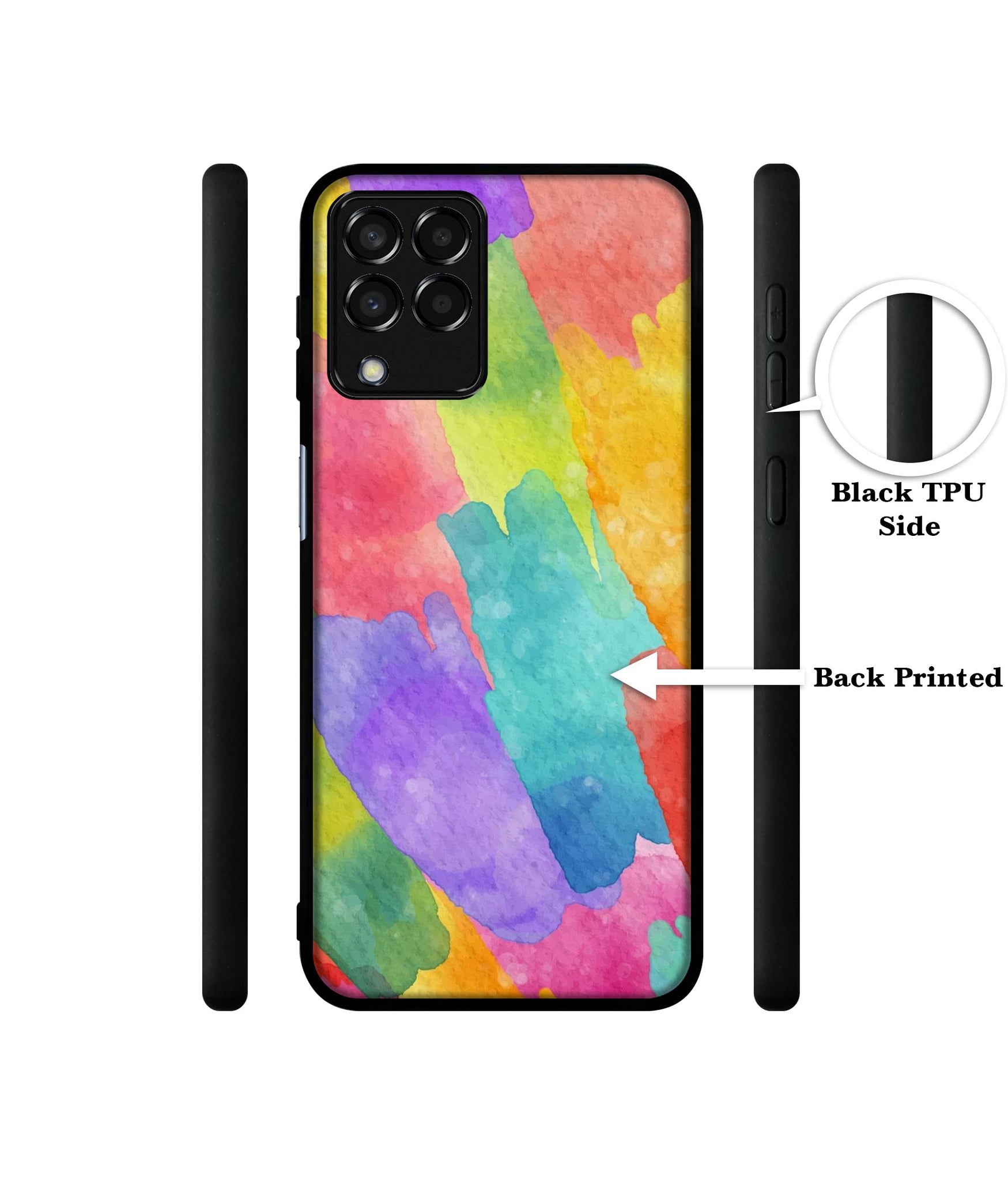 Water Paint Colorful Abstract Designer 2D Printed Back Case Cover for Samsung Galaxy M33 5G