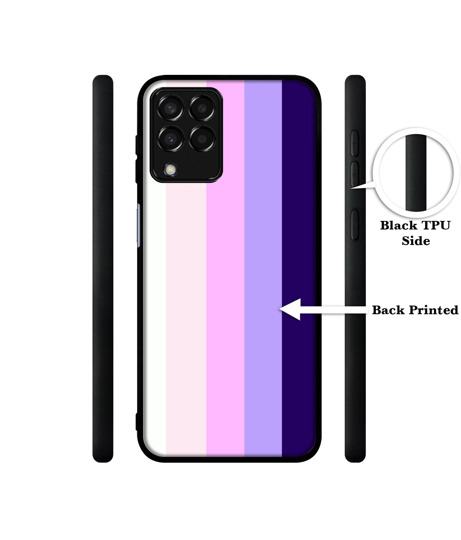 Pink and Purple Lines Designer 2D Printed Back Case Cover for Samsung Galaxy M33 5G