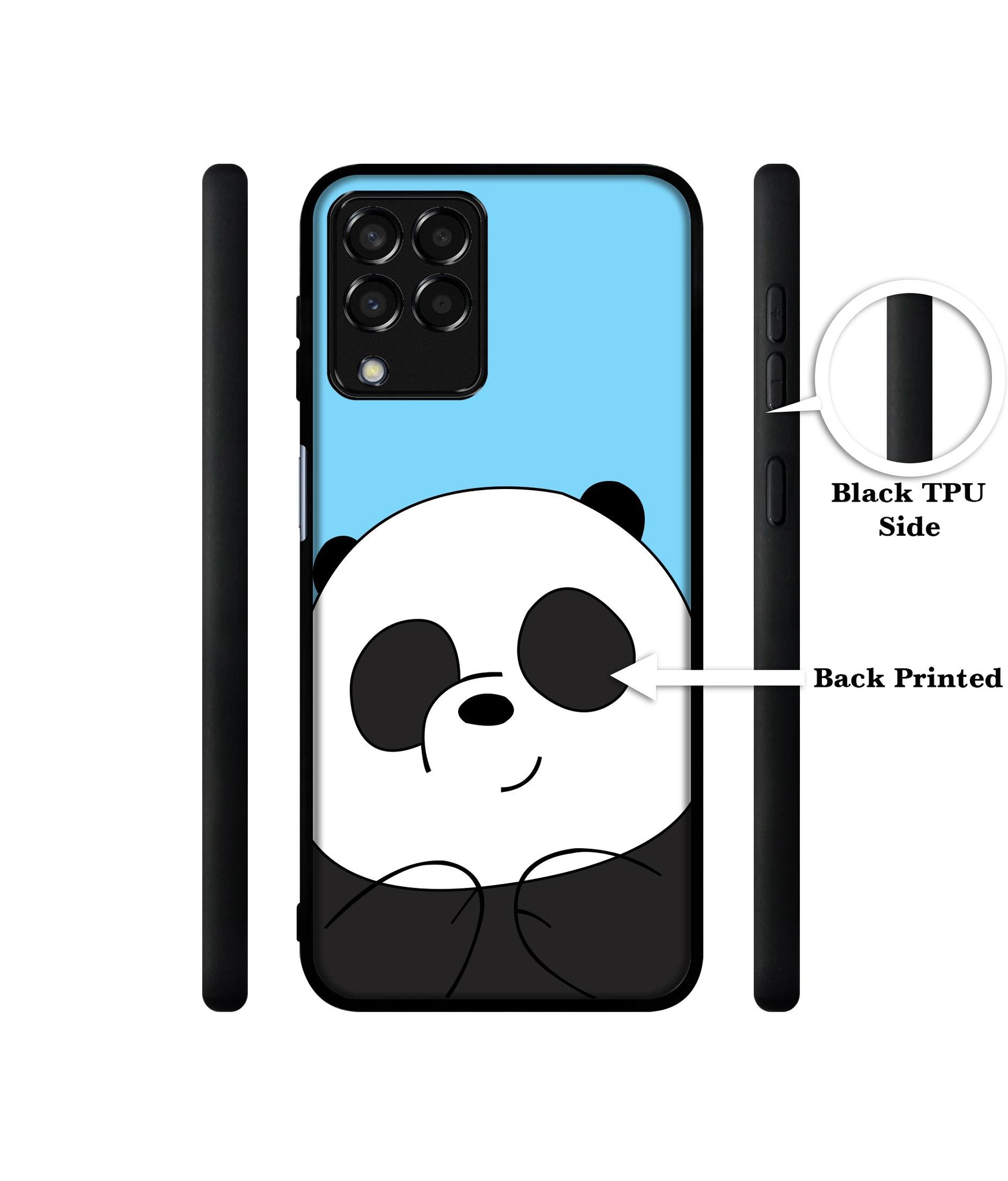 Cute Panda Designer 2D Printed Back Case Cover for Samsung Galaxy M33 5G