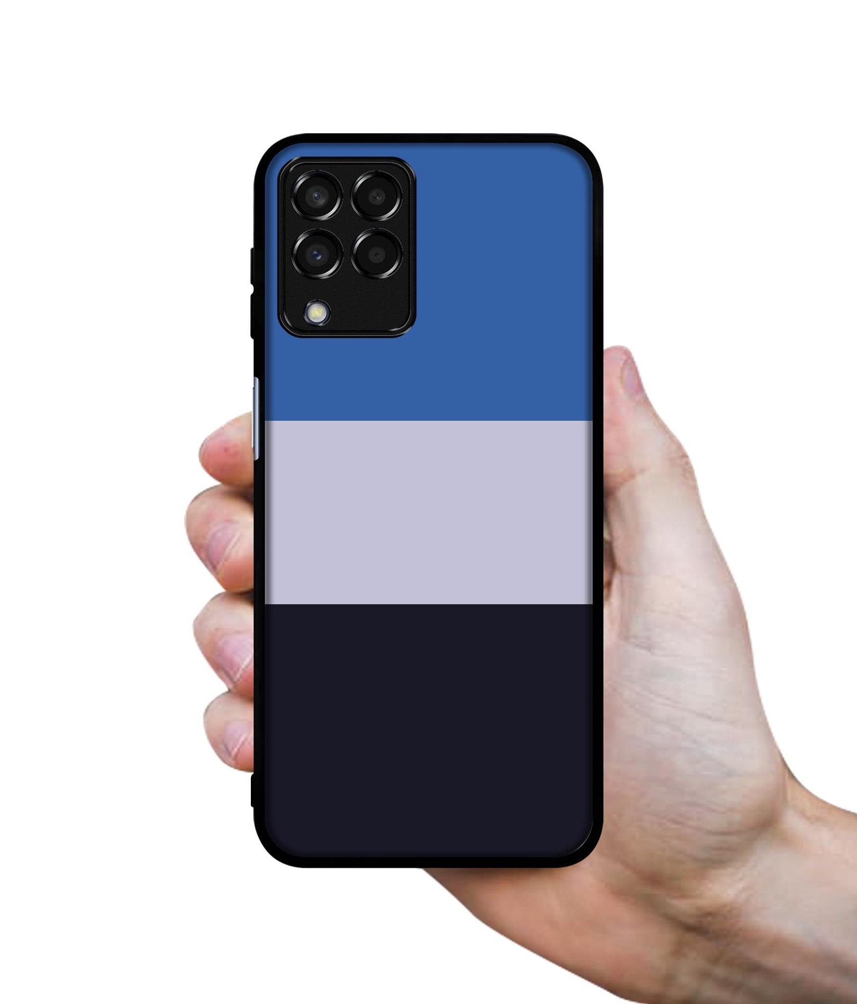 Three Color Stripes Designer 2D Printed Back Case Cover for Samsung Galaxy M33 5G