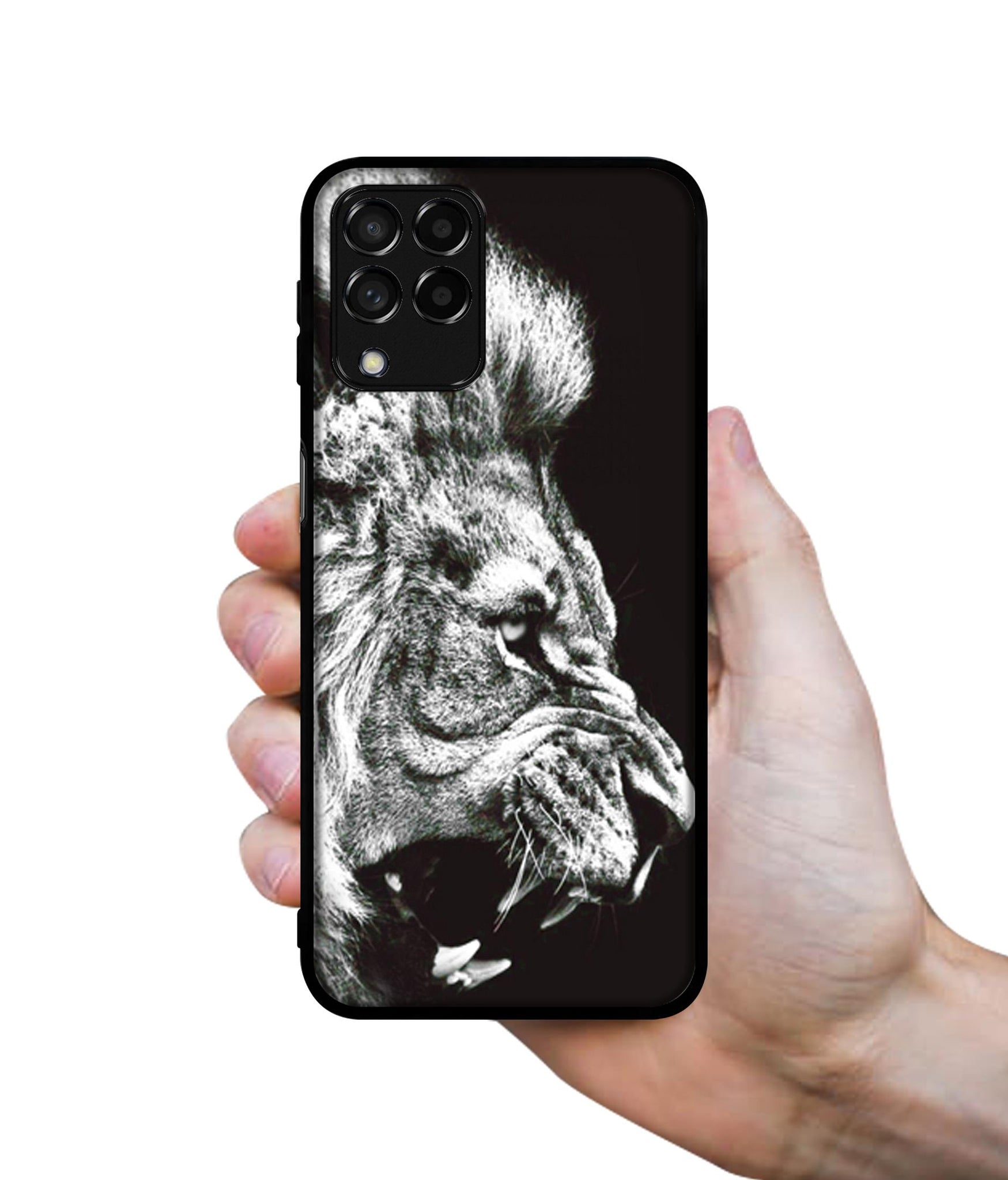 Angry Lion Designer 2D Printed Back Case Cover for Samsung Galaxy M53 5G