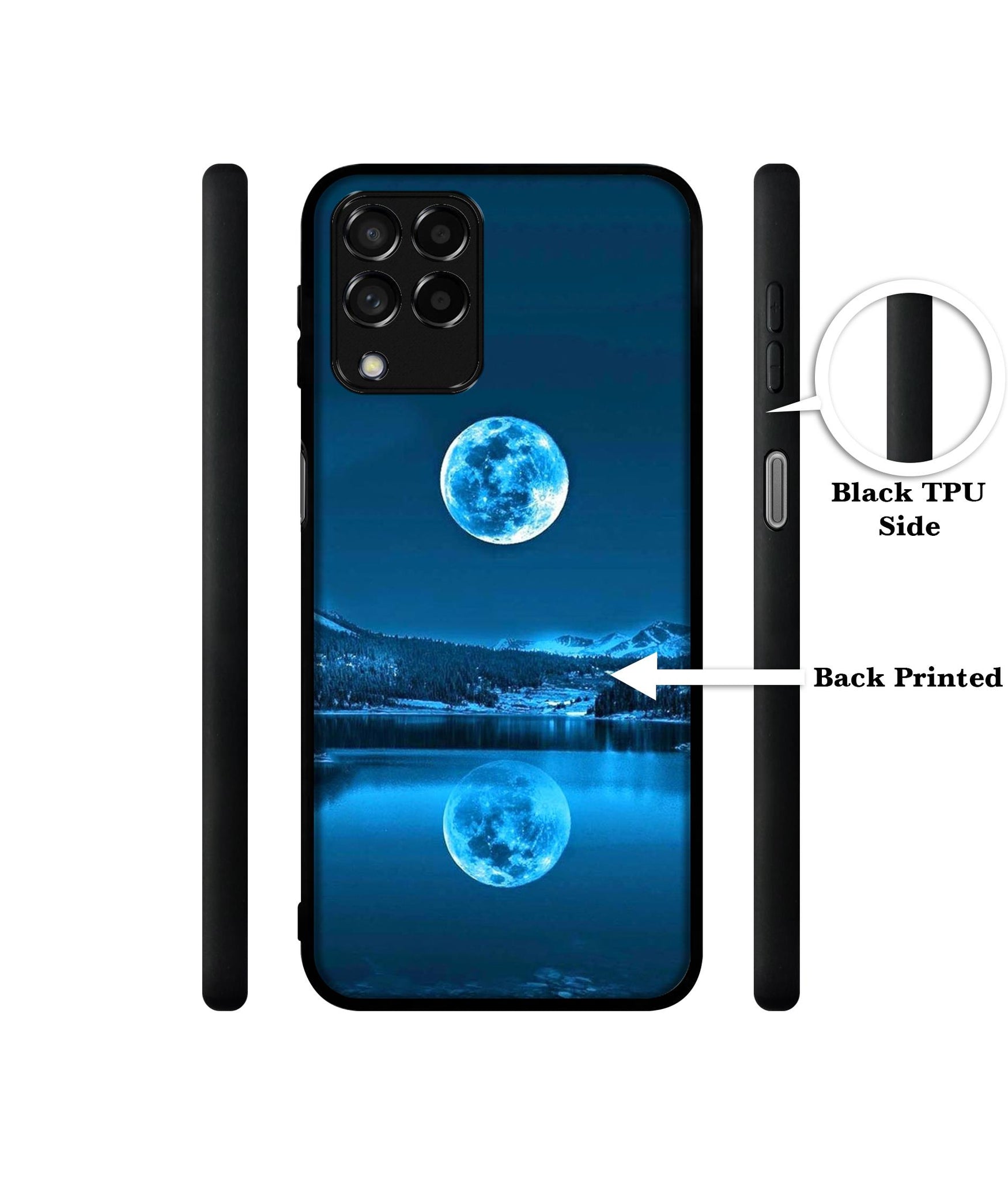 Awesome Moon Designer 2D Printed Back Case Cover for Samsung Galaxy M53 5G