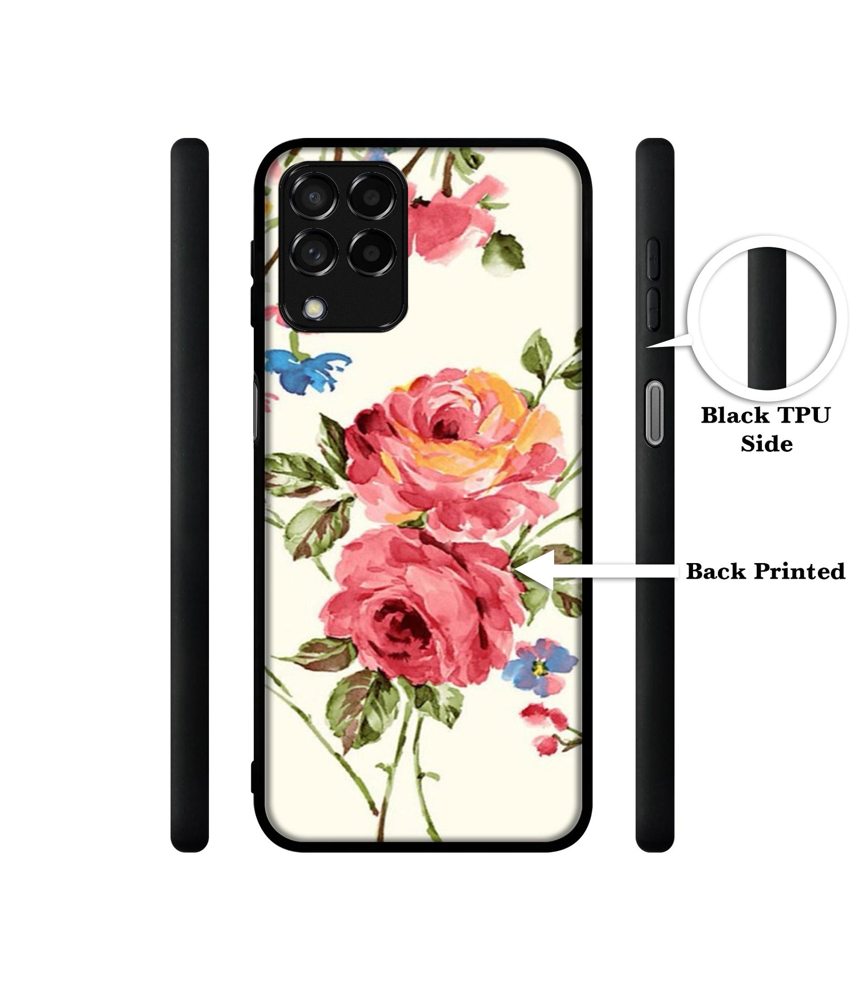 Vintage Painting Flower Designer 2D Printed Back Case Cover for Samsung Galaxy M53 5G