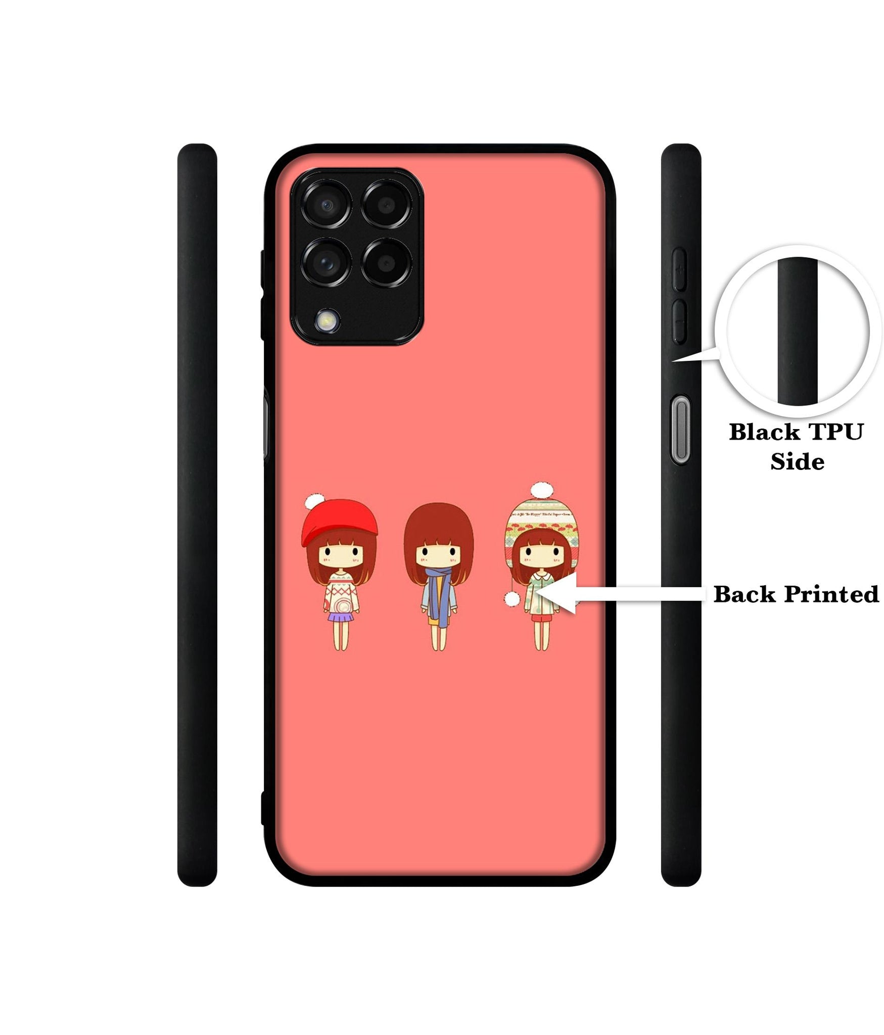 Cute Girls Designer 2D Printed Back Case Cover for Samsung Galaxy M53 5G