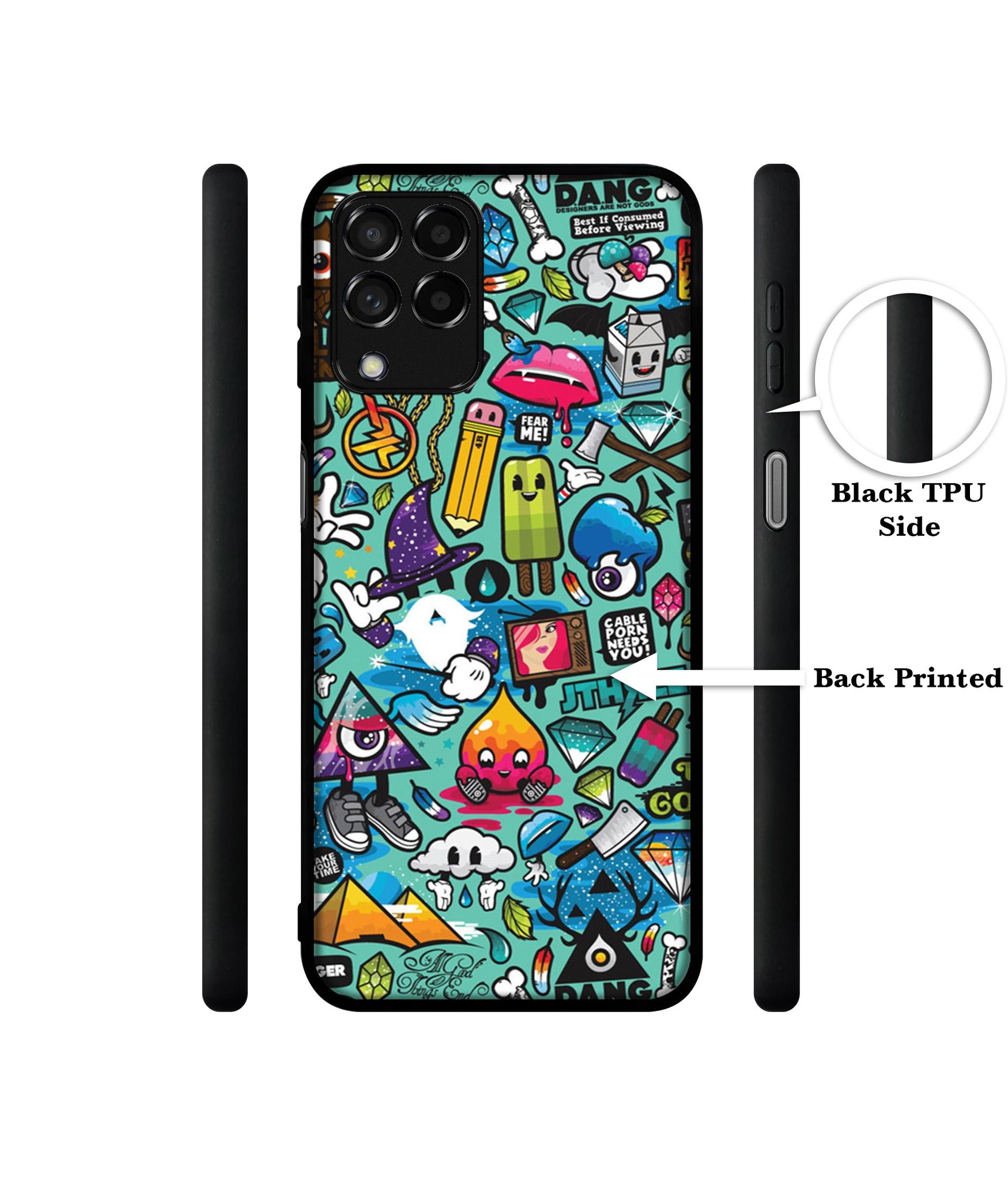 Crazy Designer 2D Printed Back Case Cover for Samsung Galaxy M53 5G