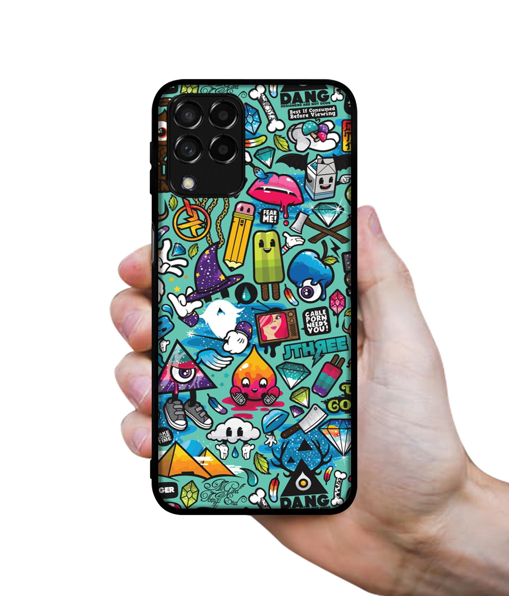 Crazy Designer 2D Printed Back Case Cover for Samsung Galaxy M53 5G