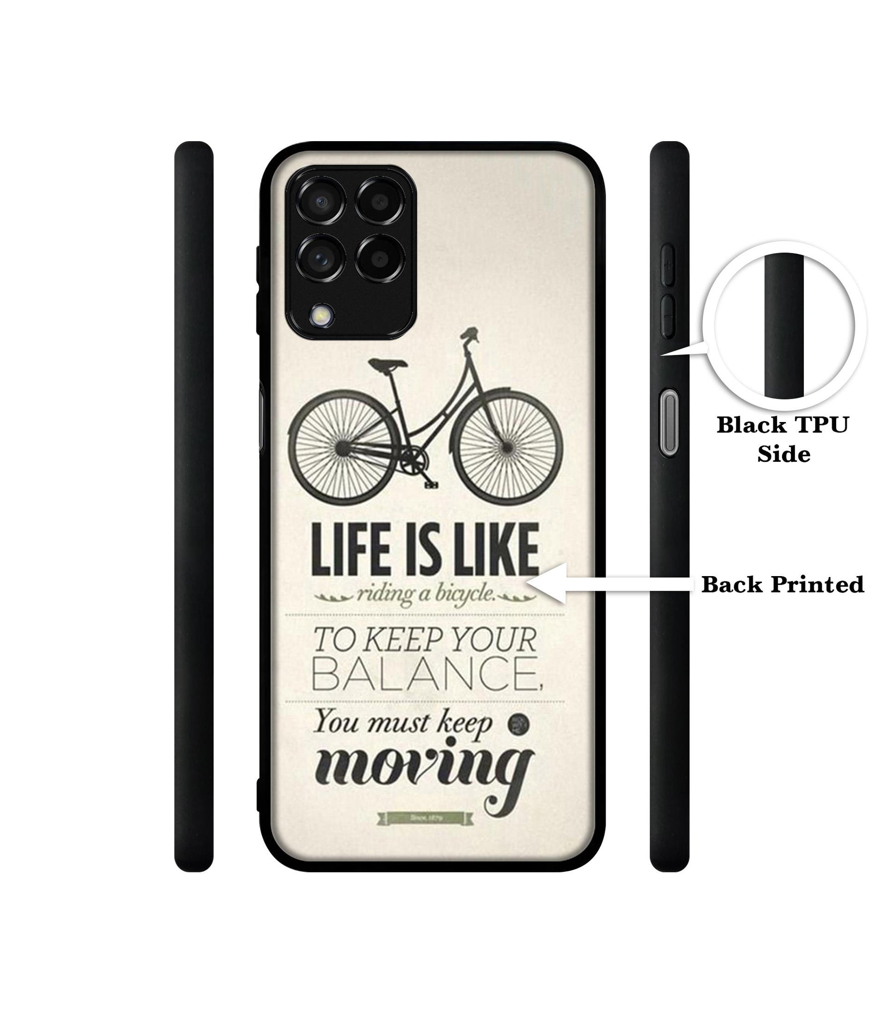 Life is Like Moving Designer 2D Printed Back Case Cover for Samsung Galaxy M53 5G