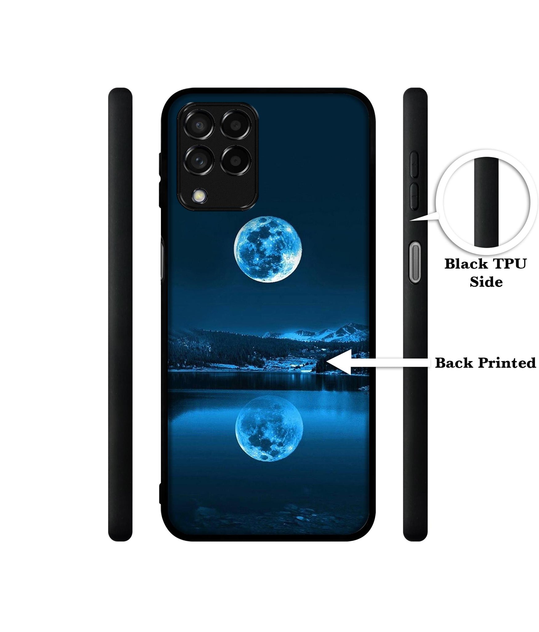 Moon Pattern Print Designer 2D Printed Back Case Cover for Samsung Galaxy M53 5G