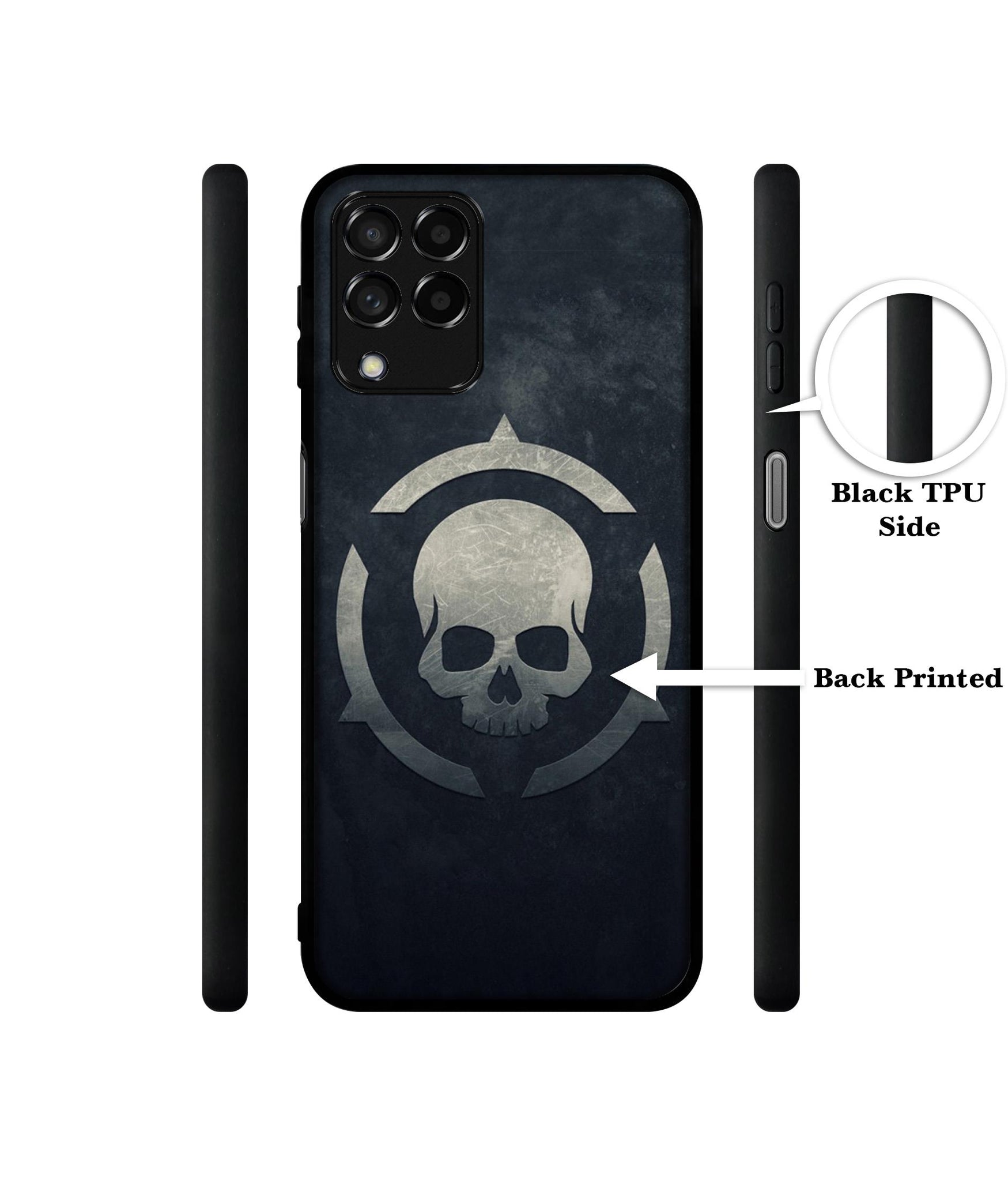 Skull Pattern Print Designer 2D Printed Back Case Cover for Samsung Galaxy M53 5G