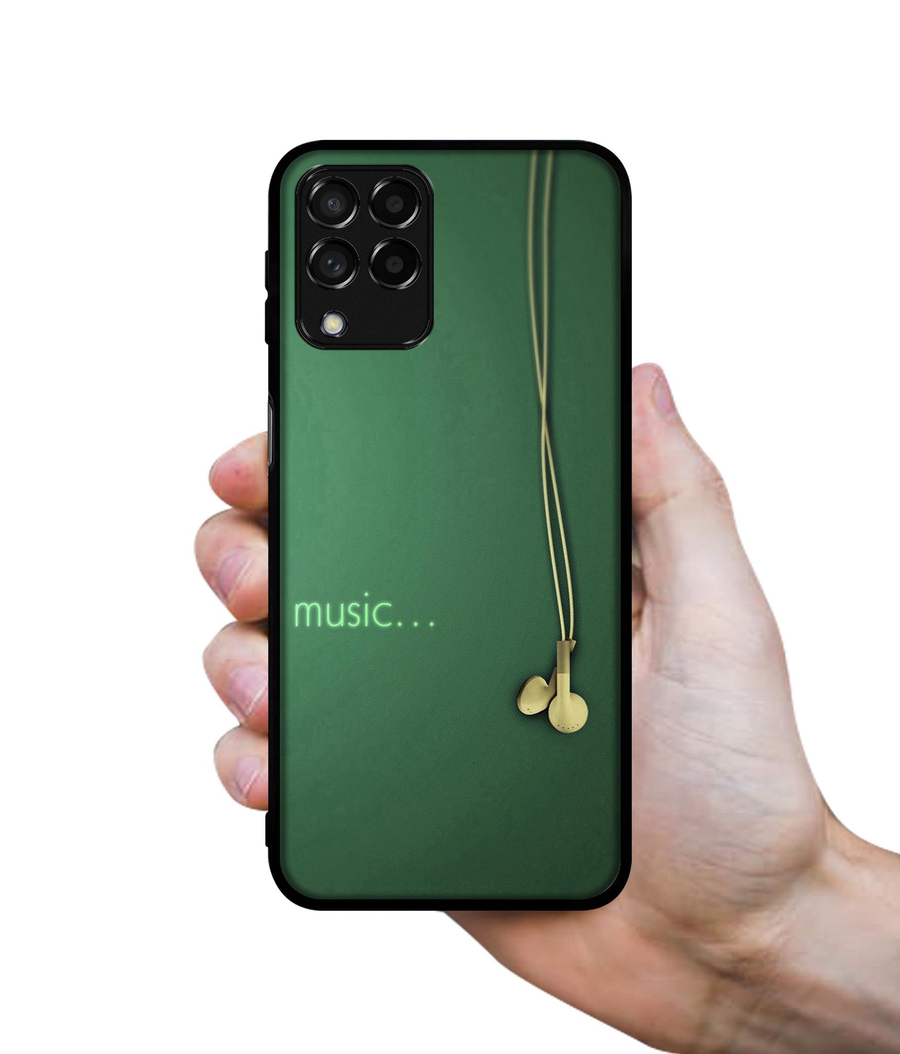 Headphone Music Designer 2D Printed Back Case Cover for Samsung Galaxy M53 5G