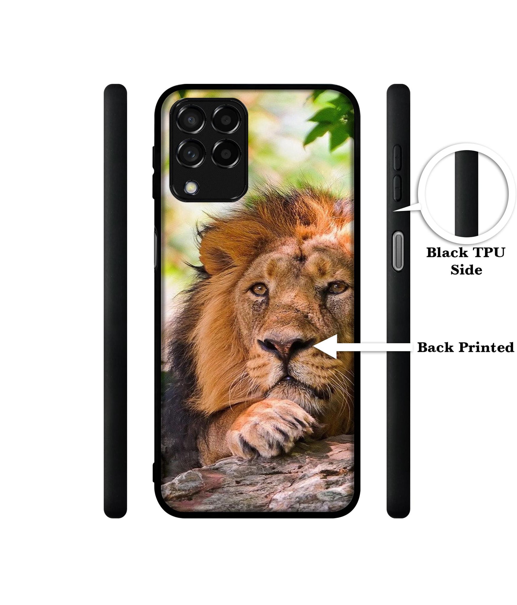 Tiger Pattern Print Designer 2D Printed Back Case Cover for Samsung Galaxy M53 5G