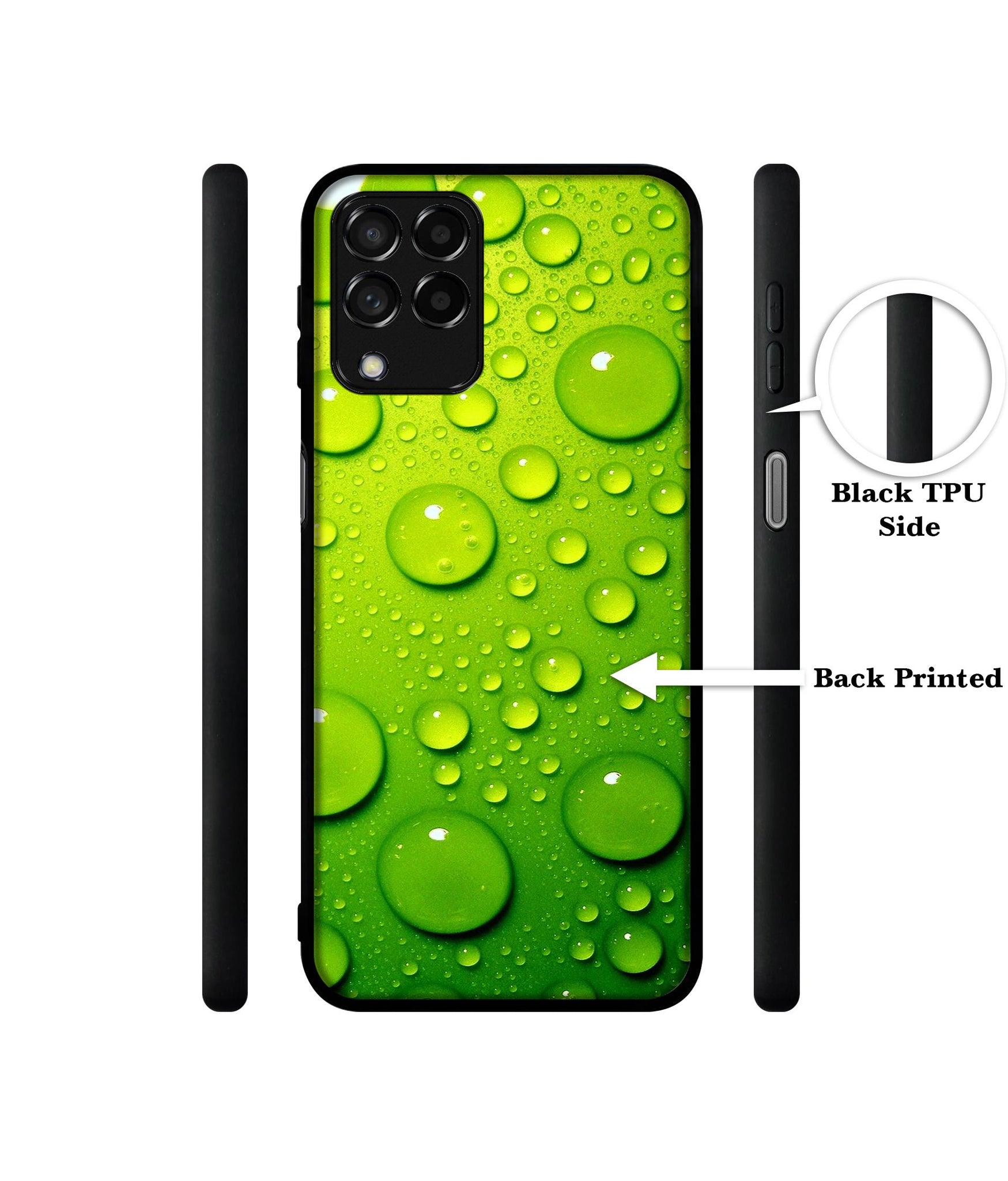 Green Bubbles Designer 2D Printed Back Case Cover for Samsung Galaxy M53 5G