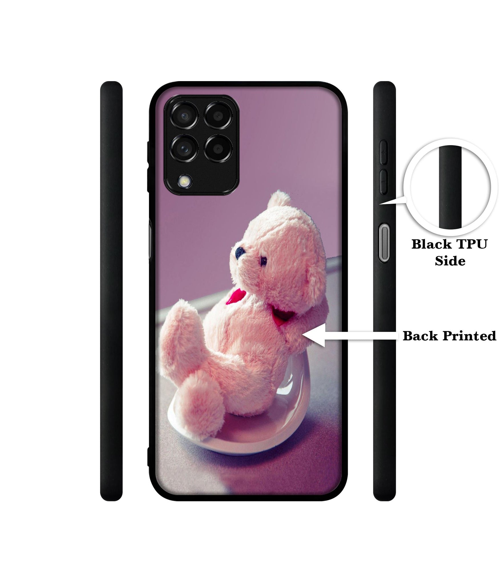 Cute Teddy Bear Designer 2D Printed Back Case Cover for Samsung Galaxy M53 5G