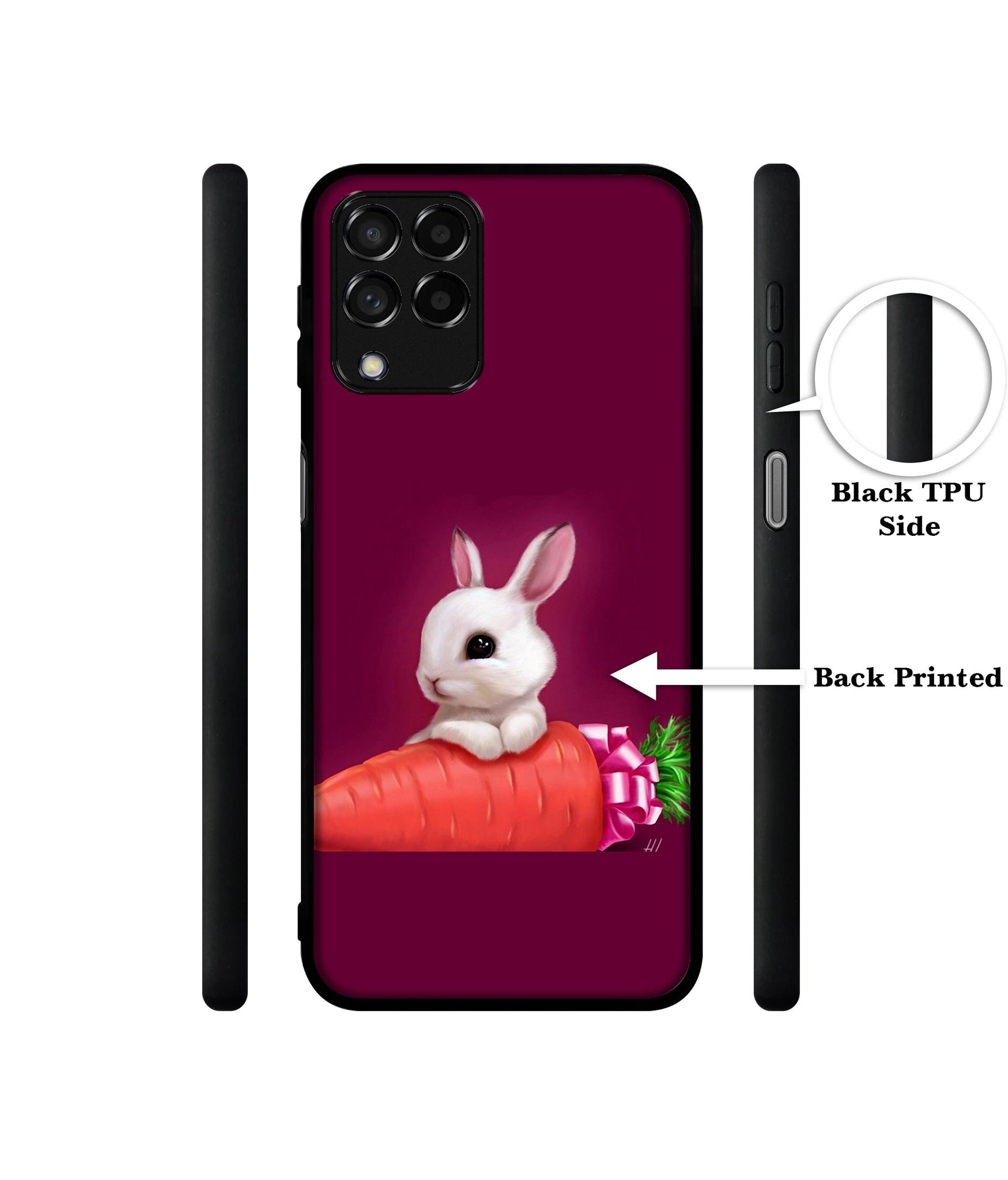 Bunny With Carrot Designer 2D Printed Back Case Cover for Samsung Galaxy M53 5G