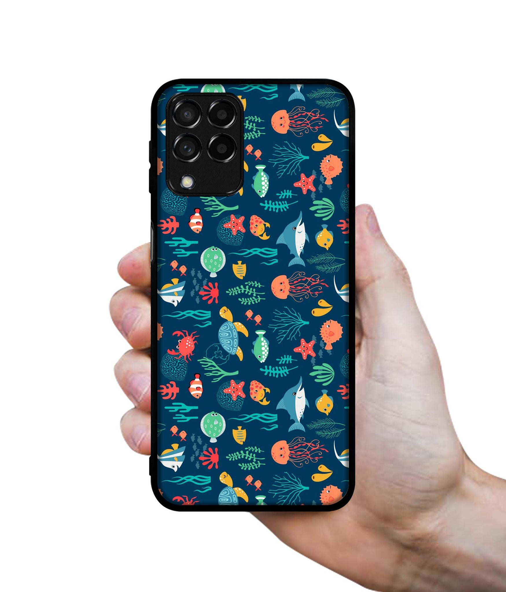 Aquarium Texture Designer 2D Printed Back Case Cover for Samsung Galaxy M53 5G