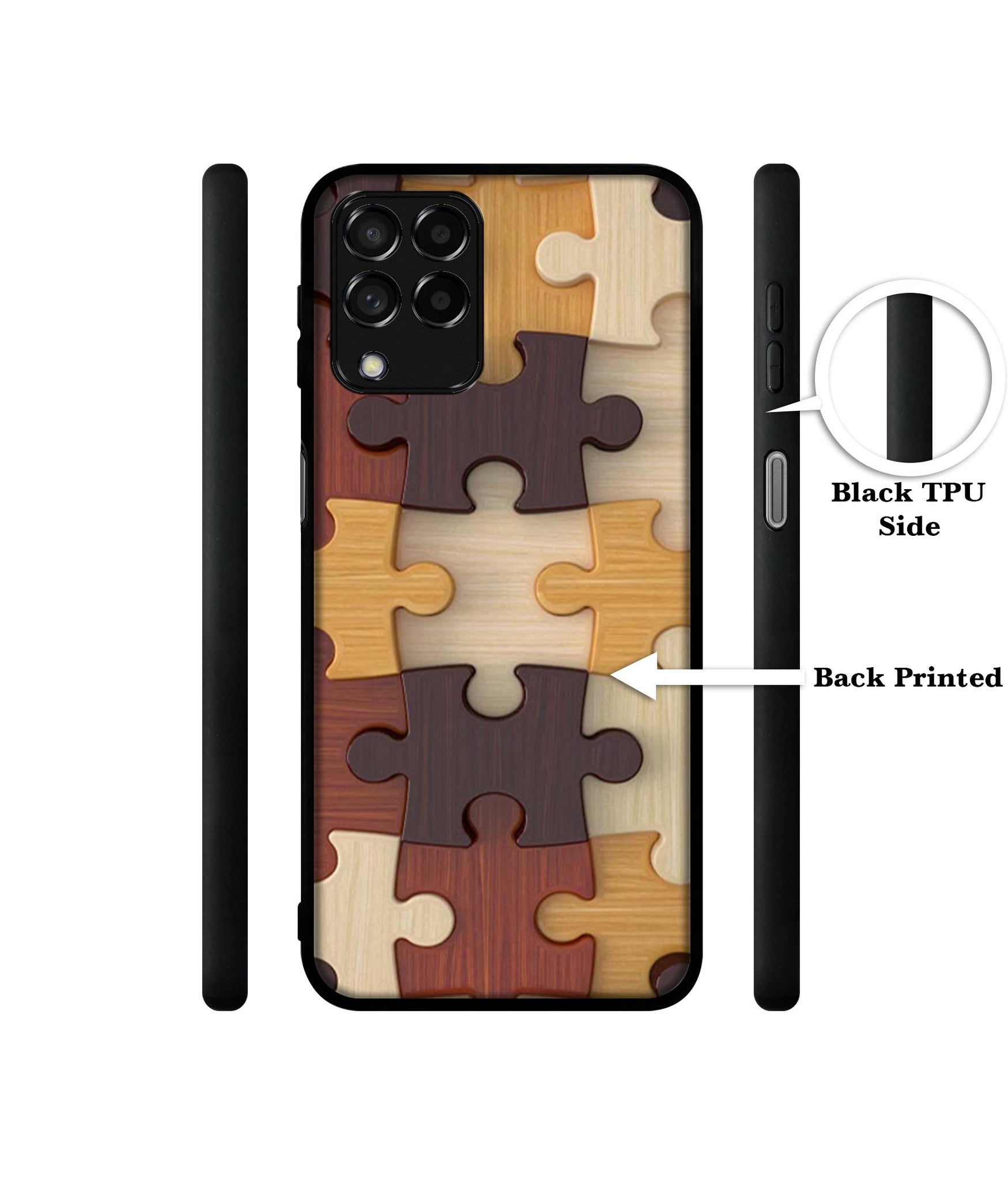 Puzzle Pattern Designer 2D Printed Back Case Cover for Samsung Galaxy M53 5G