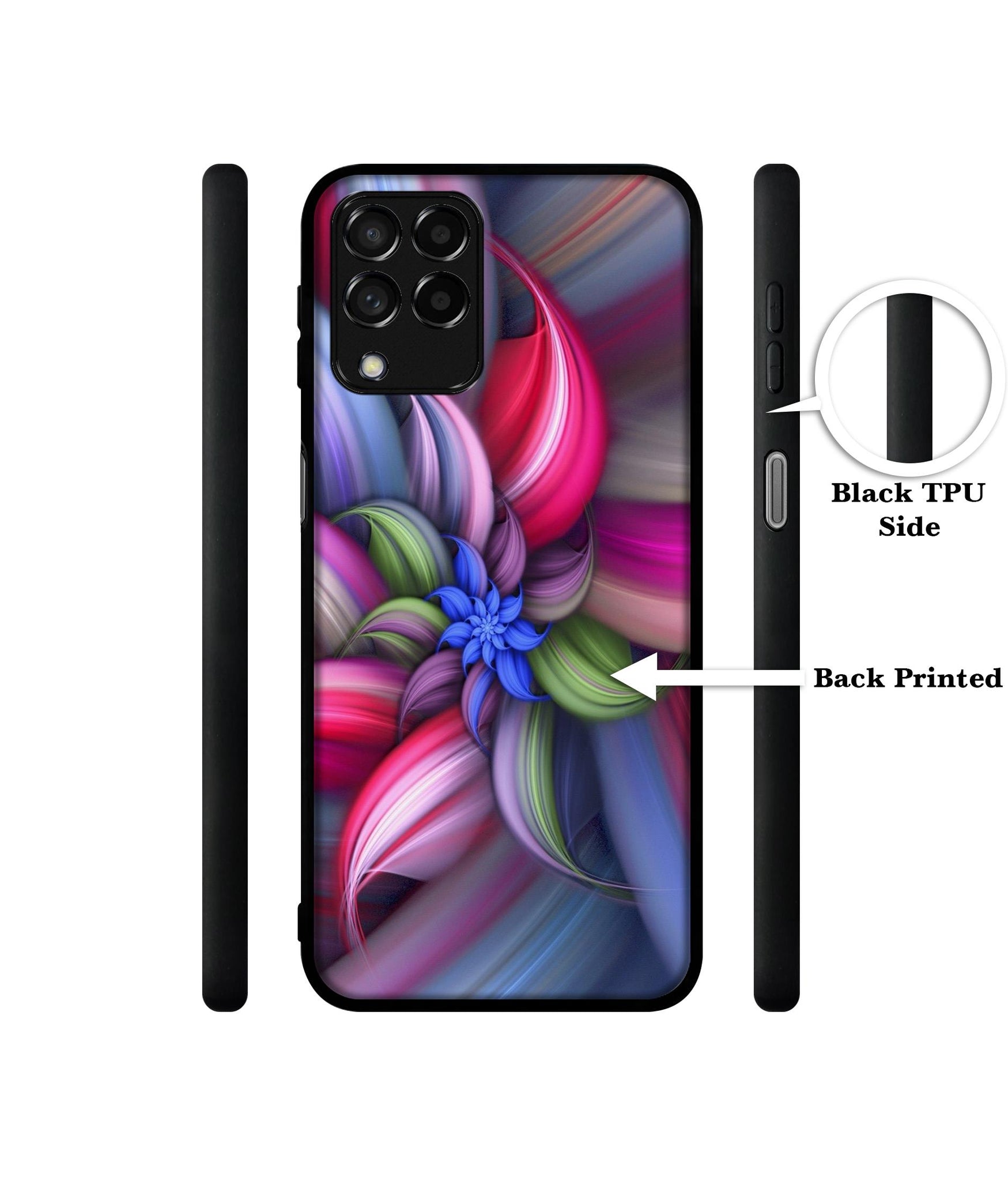 Colorful Flower Designer 2D Printed Back Case Cover for Samsung Galaxy M53 5G