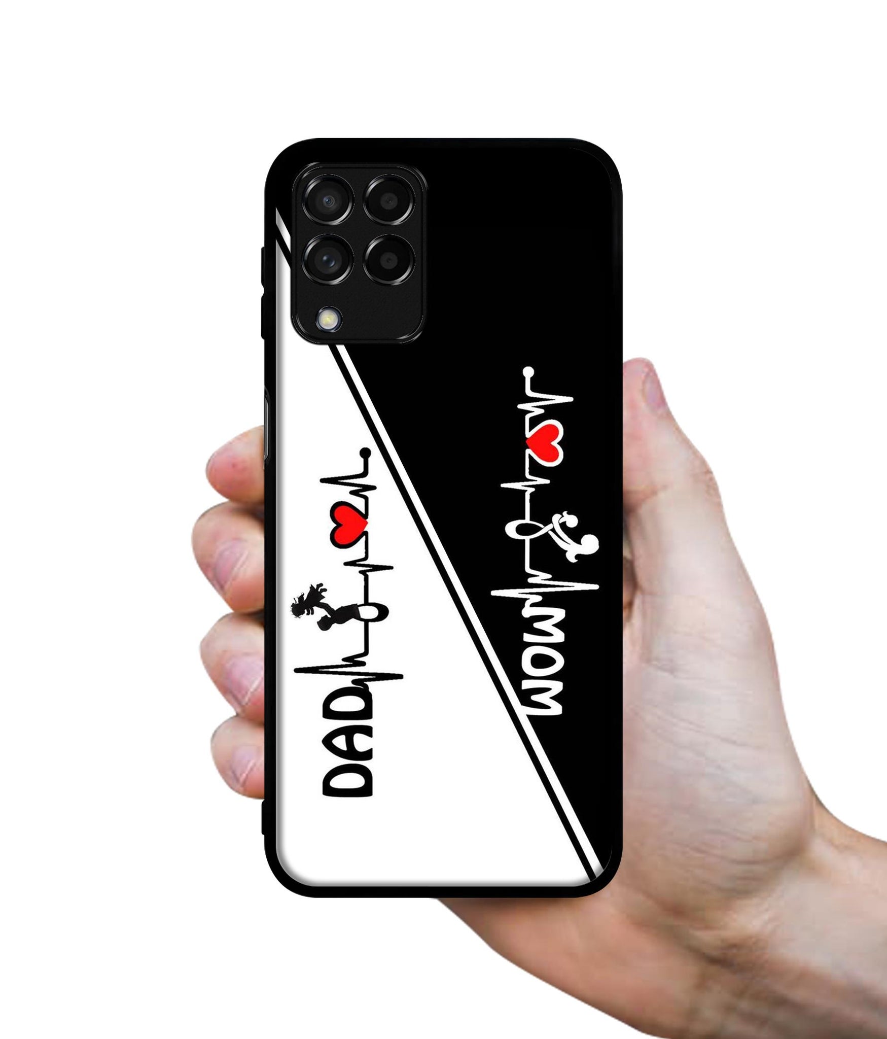 Mom and Dad Lover Designer 2D Printed Back Case Cover for Samsung Galaxy M53 5G