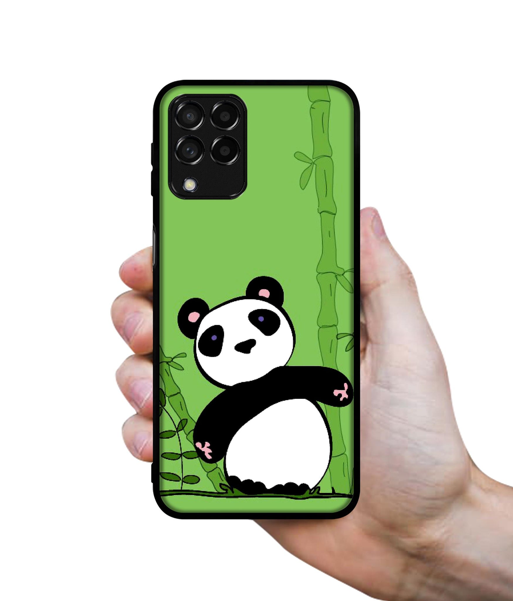 Panda with Bamboo Designer 2D Printed Back Case Cover for Samsung Galaxy M53 5G