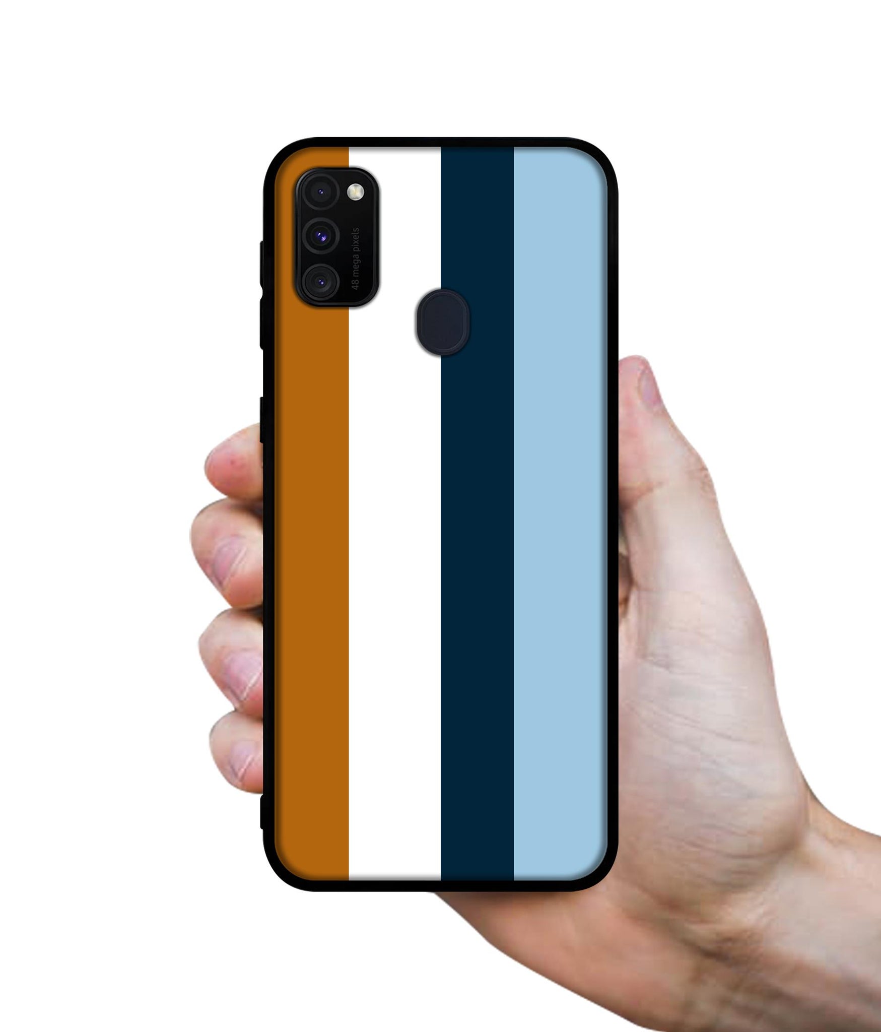 Color Stripes Designer 2D Printed Back Case Cover for Samsung Galaxy M21 / M30s