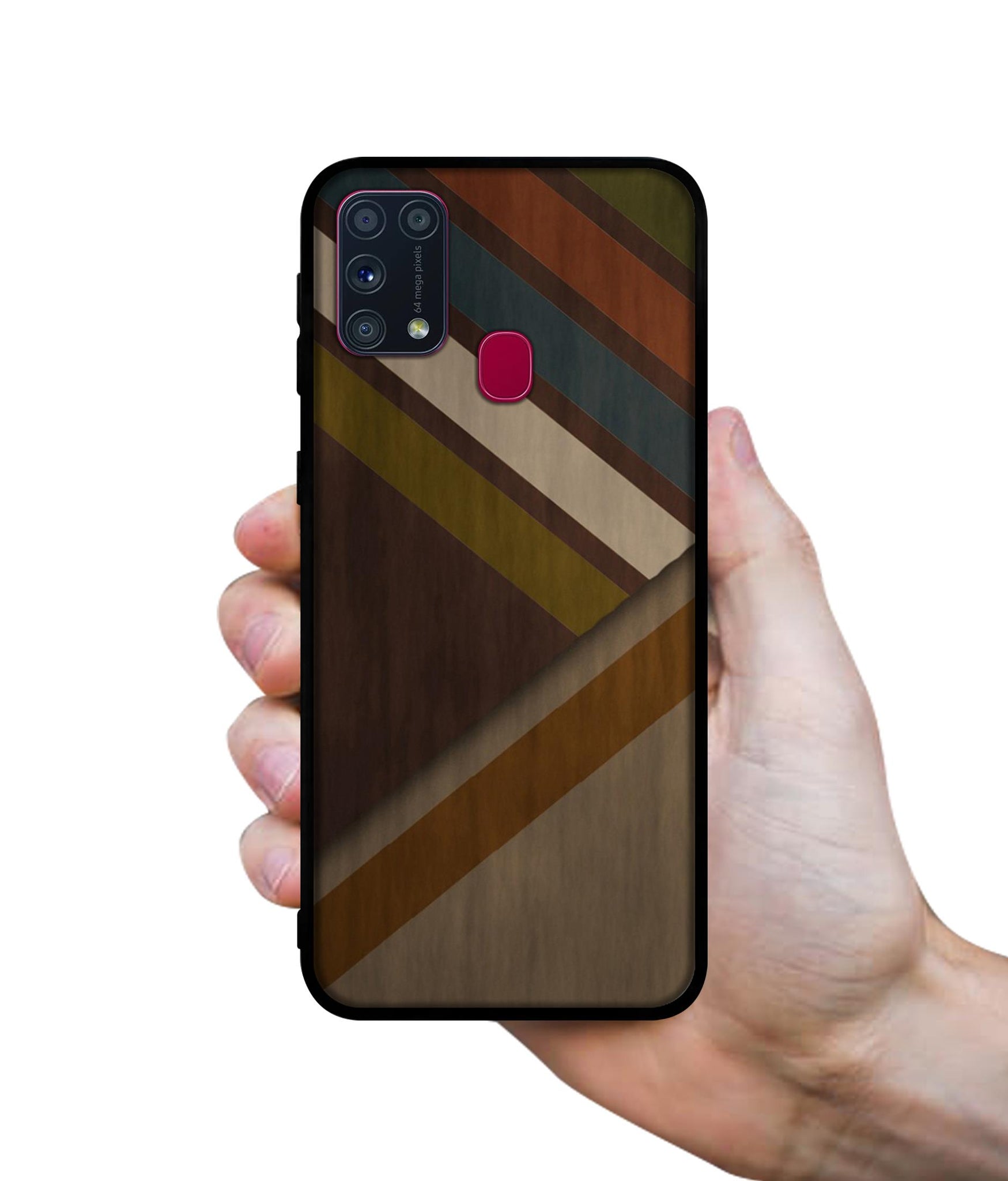 Colorful Wooden Pattern Designer 2D Printed Back Case Cover for Samsung Galaxy M31 Prime / M31 / F41