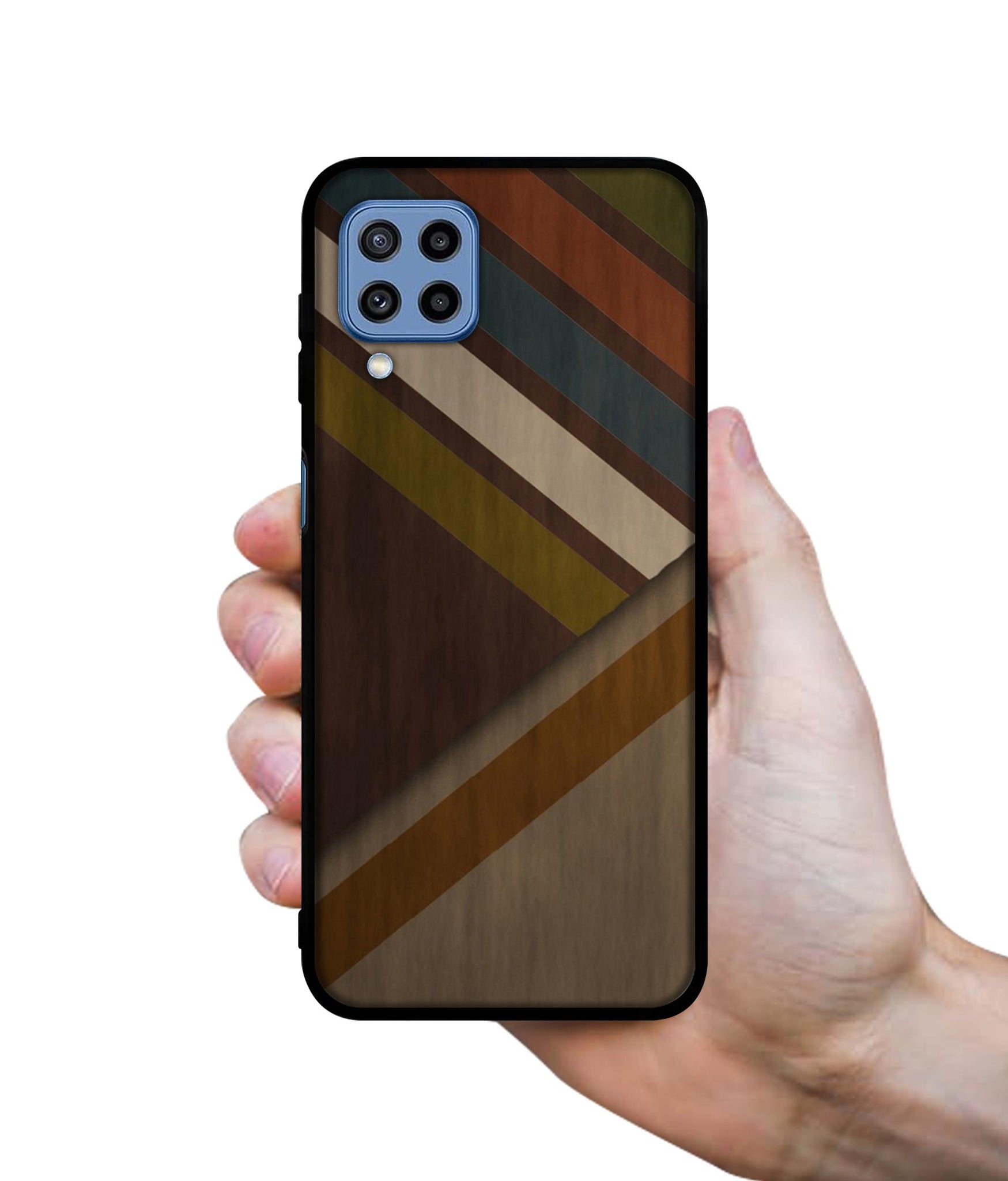 Colorful Wooden Pattern Designer 2D Printed Back Case Cover for Samsung Galaxy M22 4G / M32 4G / F22 4G