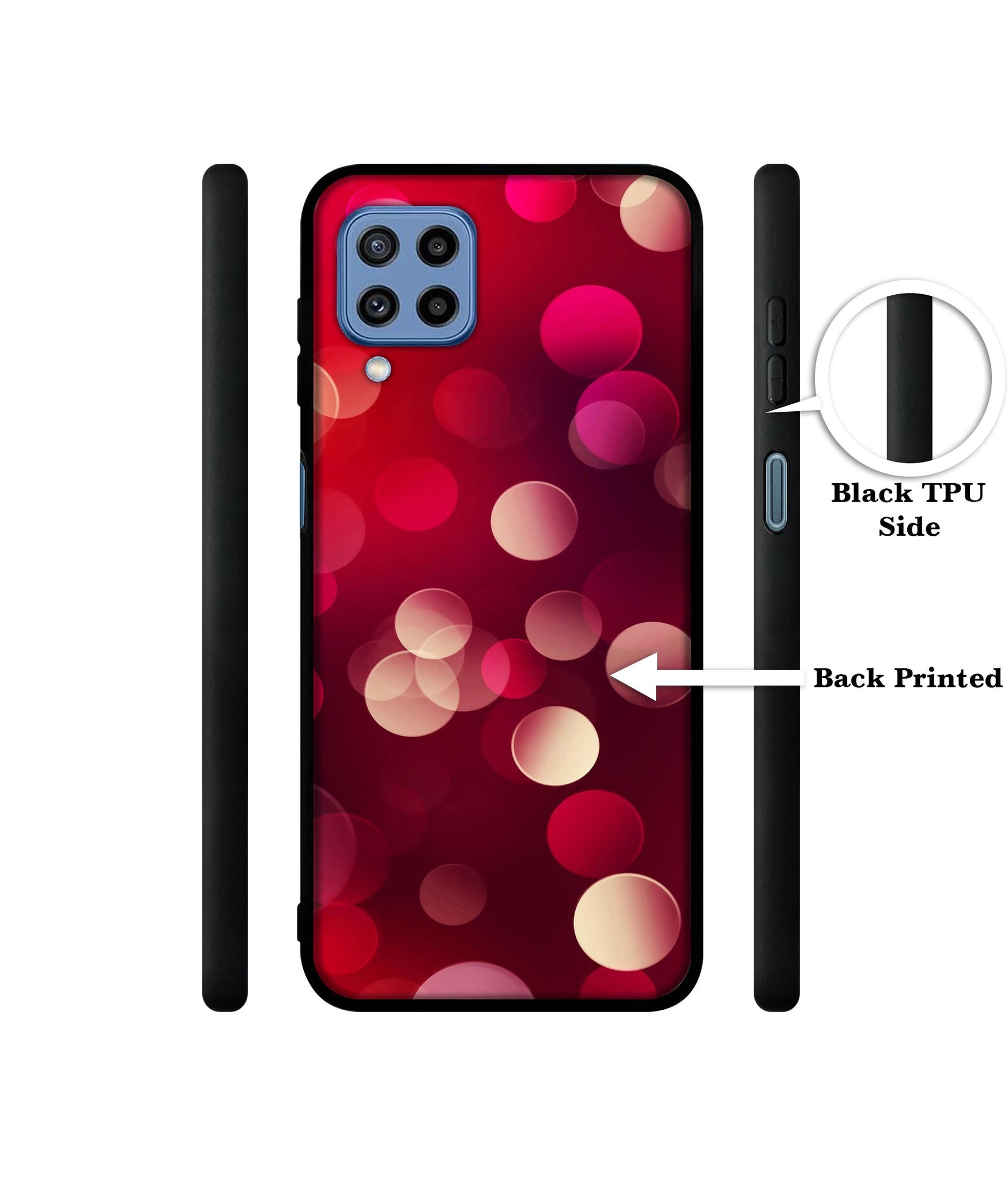 3D Circles Designer 2D Printed Back Case Cover for Samsung Galaxy M22 4G / M32 4G / F22 4G