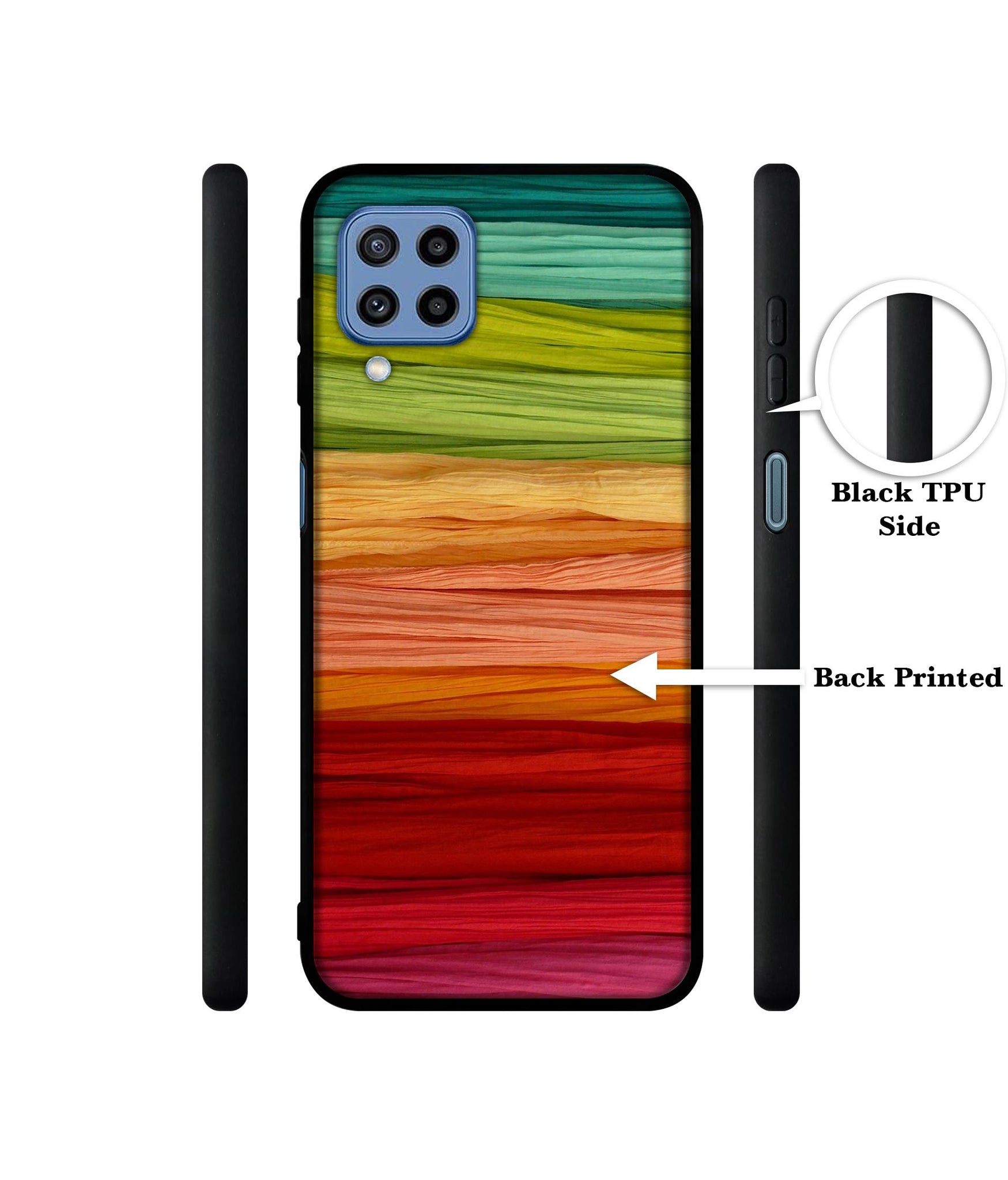 Colorful Thread Designer 2D Printed Back Case Cover for Samsung Galaxy M22 4G / M32 4G / F22 4G