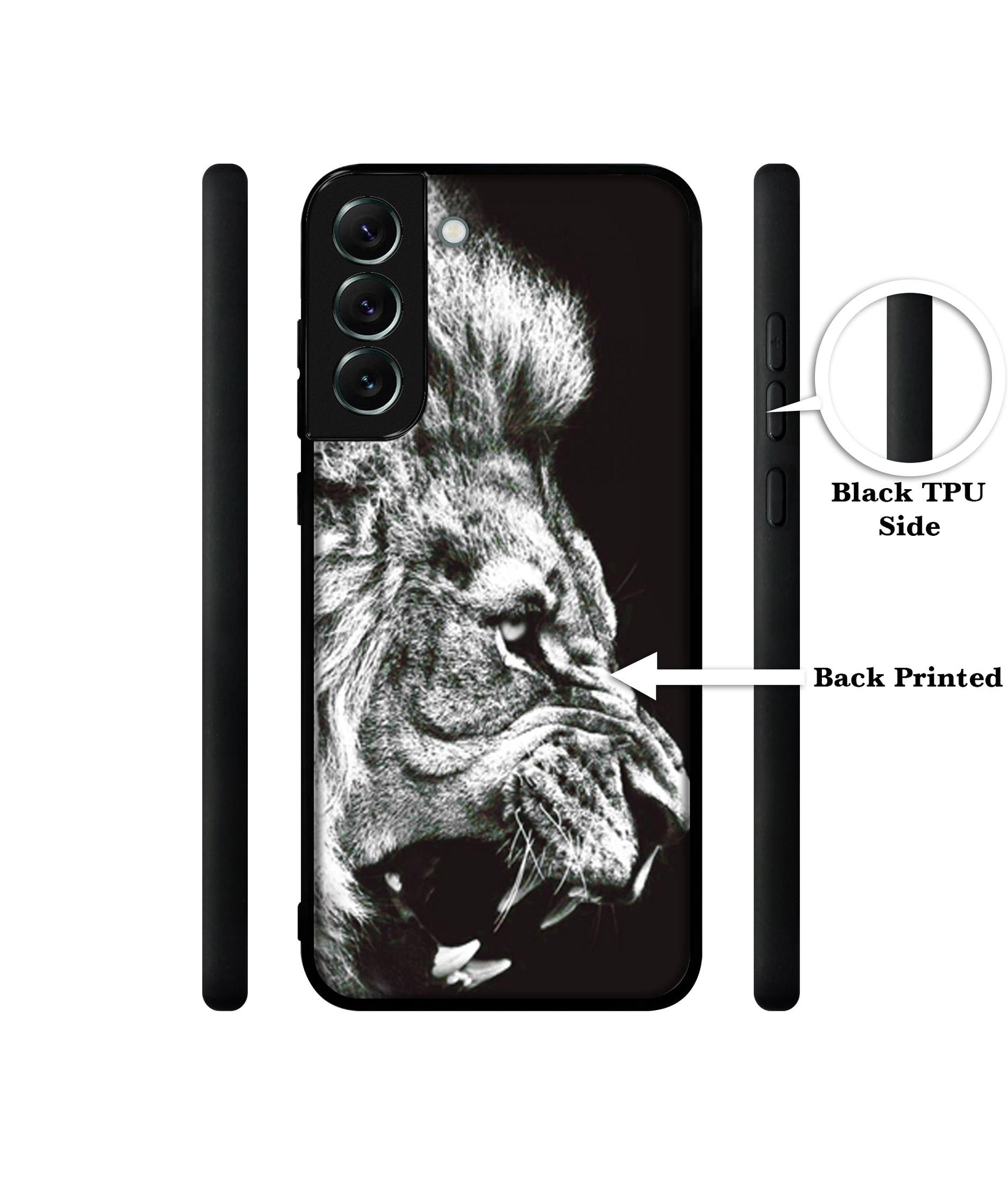 Angry Lion Designer 2D Printed Back Case Cover for Samsung Galaxy S21 FE 5G