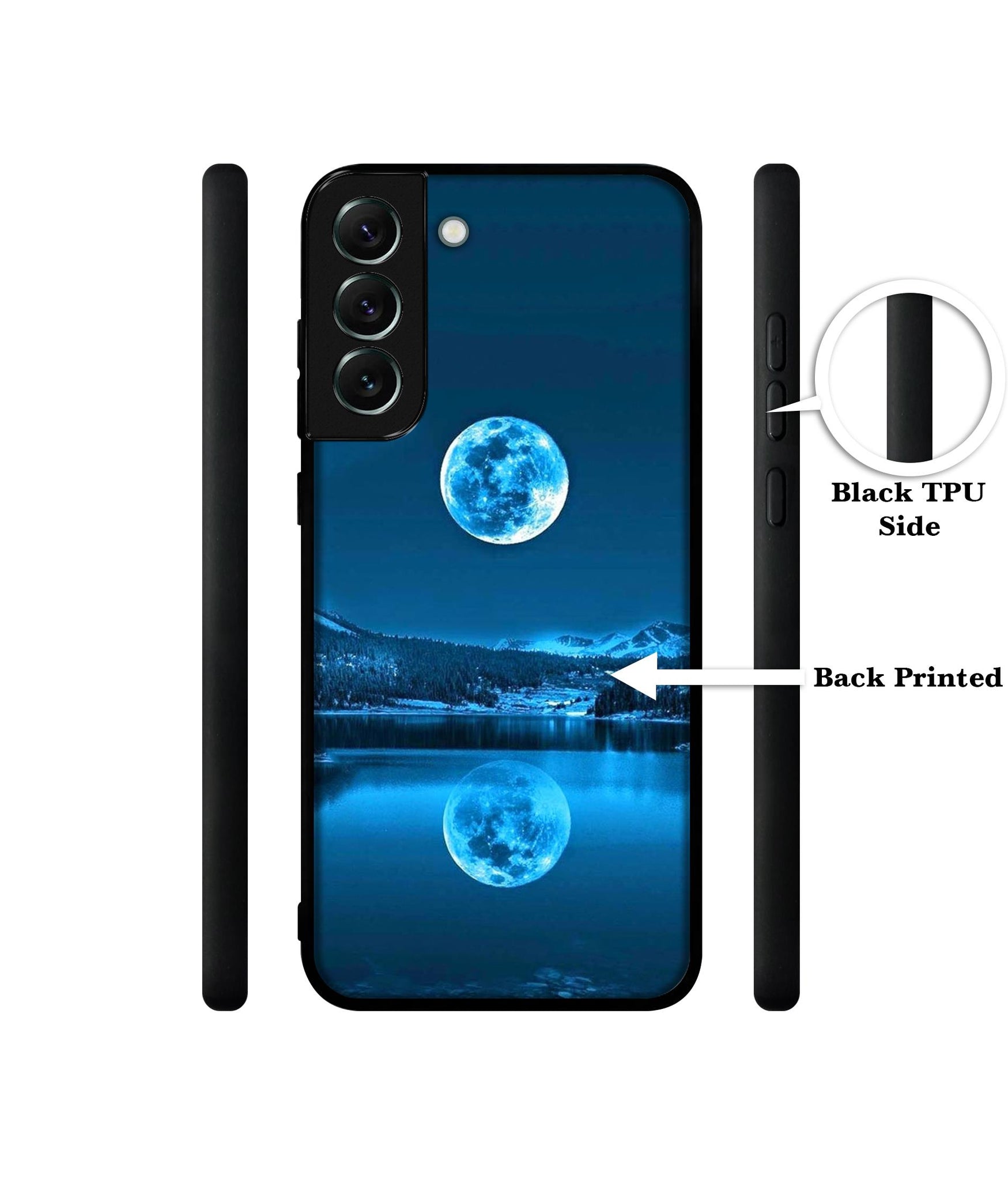 Awesome Moon Designer 2D Printed Back Case Cover for Samsung Galaxy S21 FE 5G