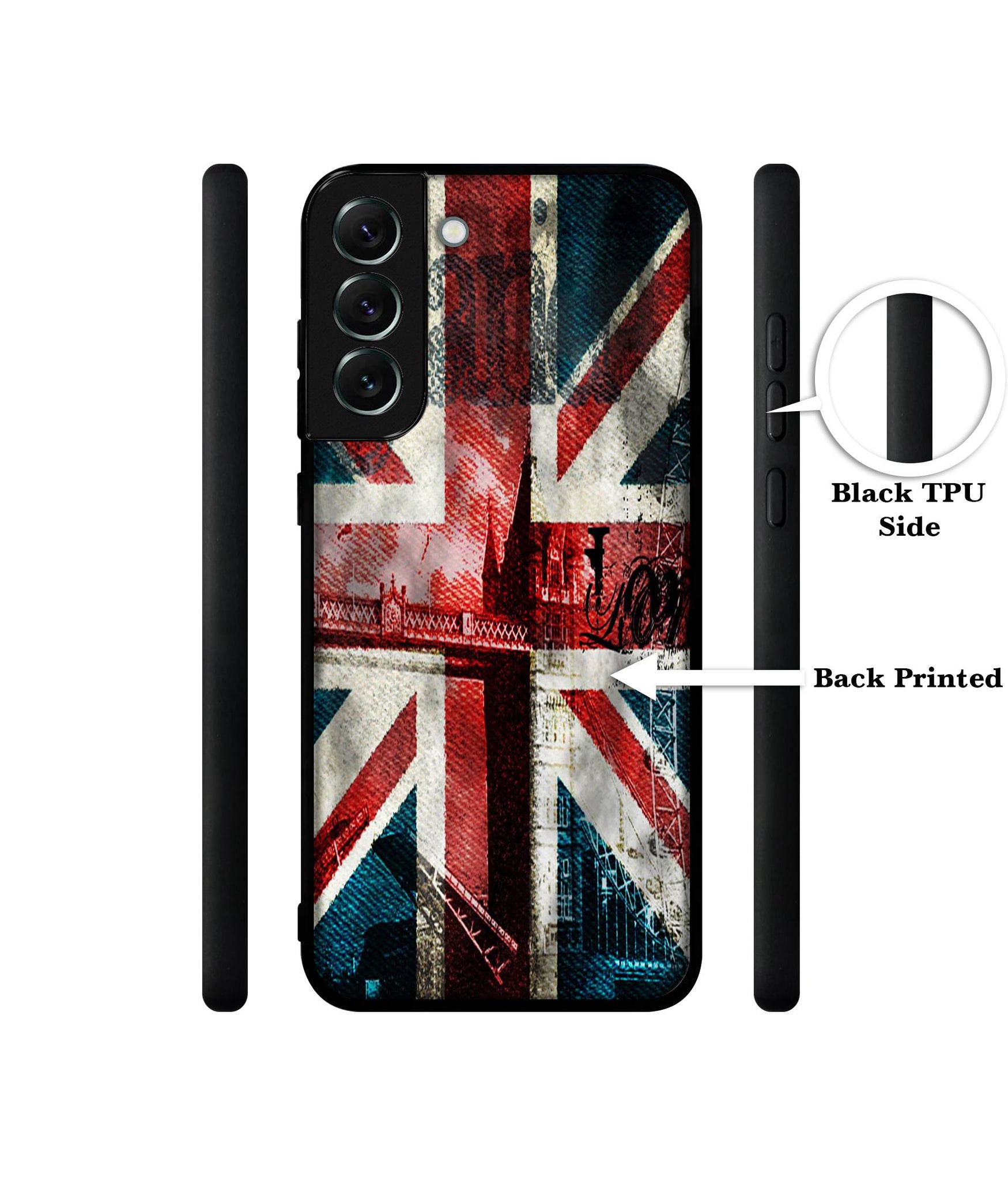 London Flag wallpaper Designer 2D Printed Back Case Cover for Samsung Galaxy S21 FE 5G