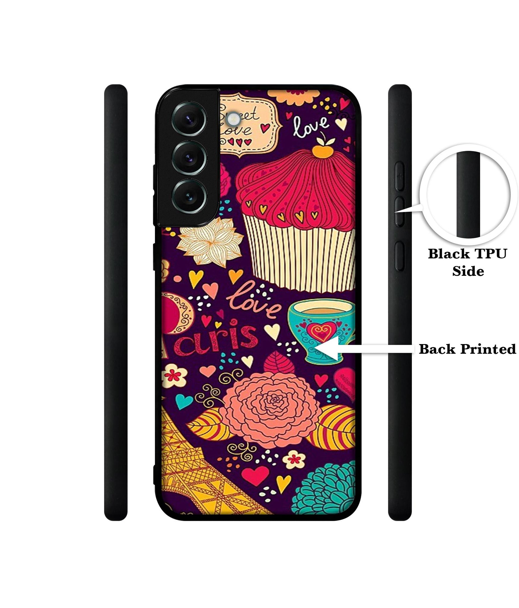 Paris Flower Love Designer 2D Printed Back Case Cover for Samsung Galaxy S21 FE 5G