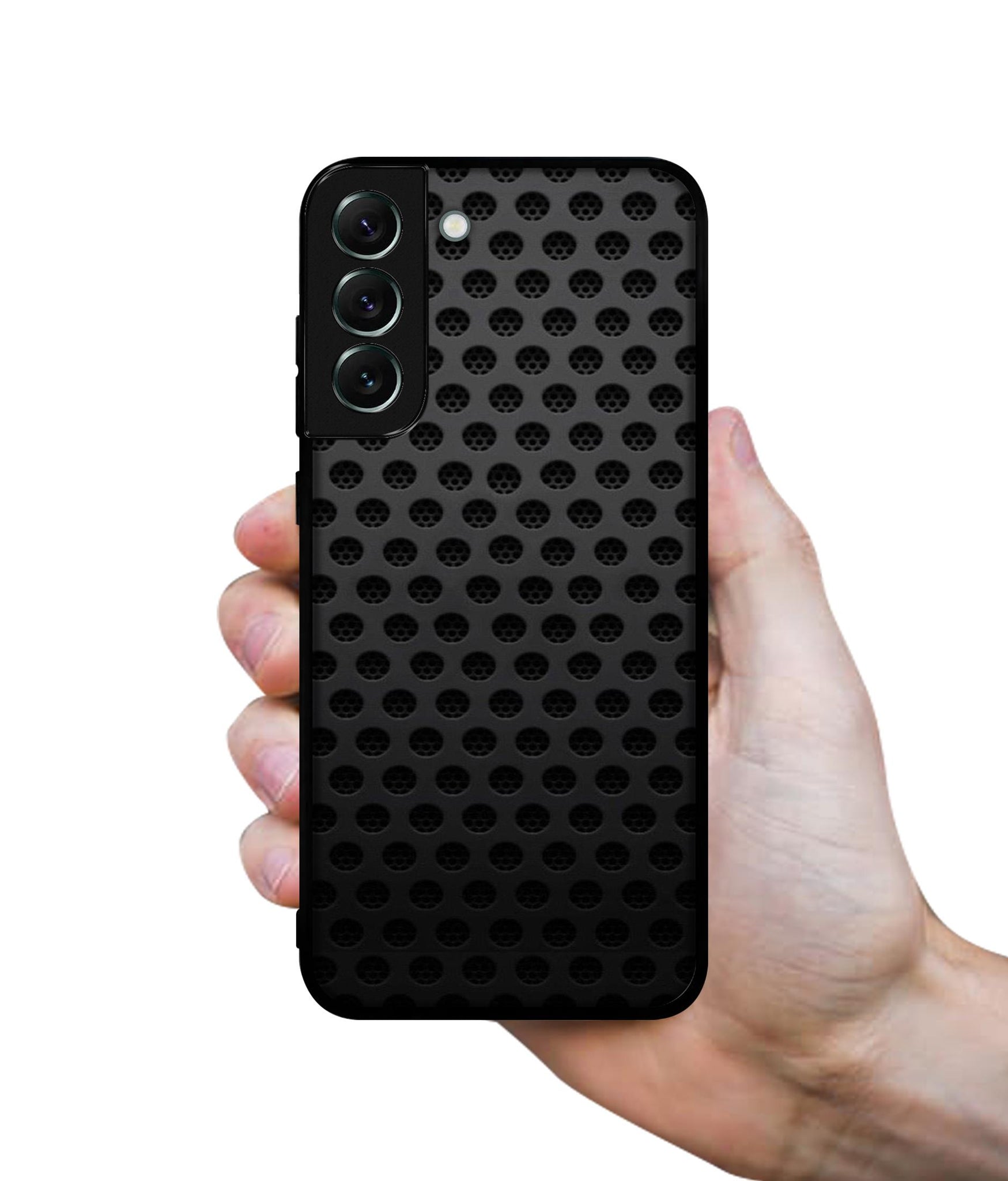 Black Circle Designer 2D Printed Back Case Cover for Samsung Galaxy S21 FE 5G