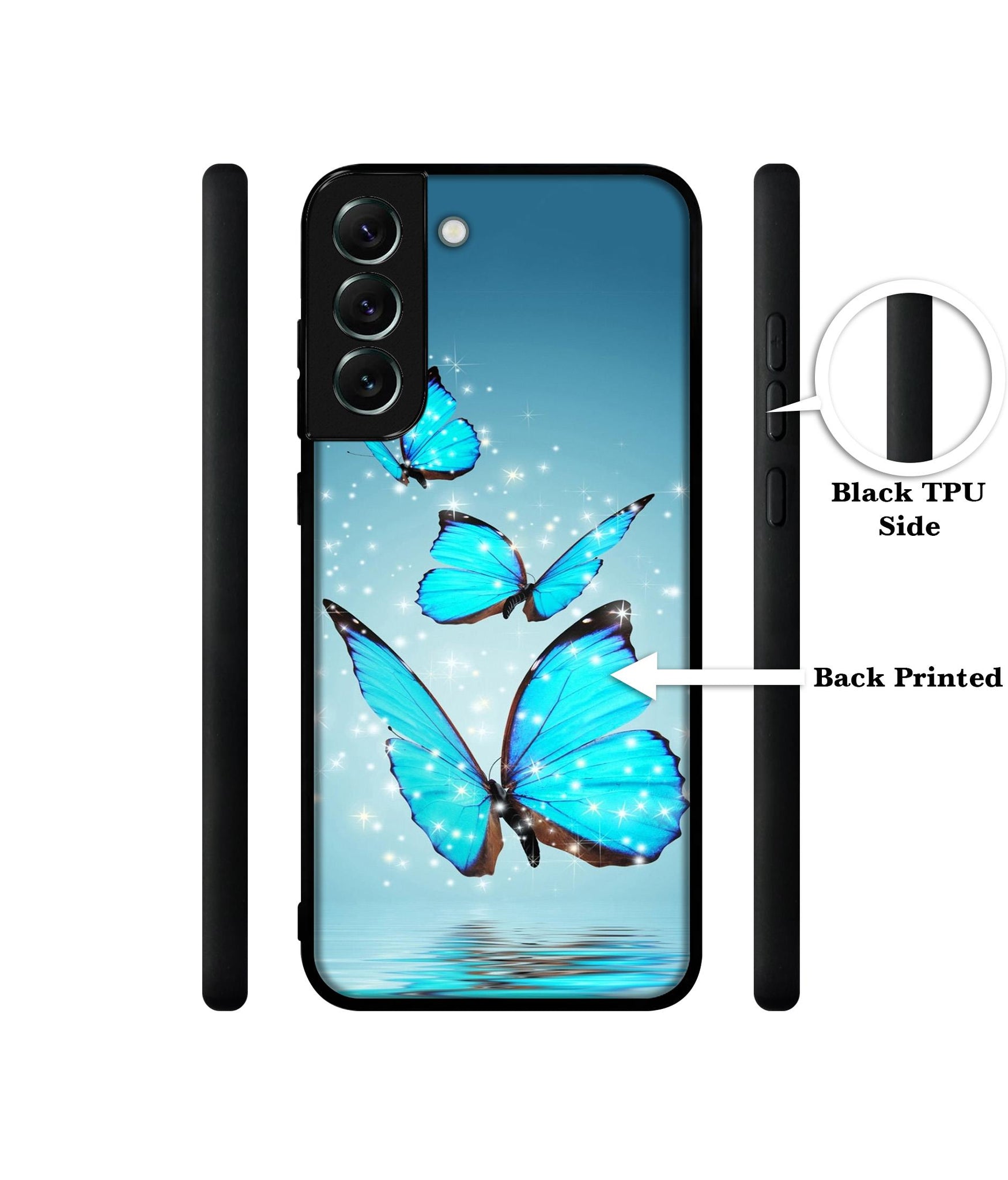 Flying Butterflies Designer 2D Printed Back Case Cover for Samsung Galaxy S21 FE 5G